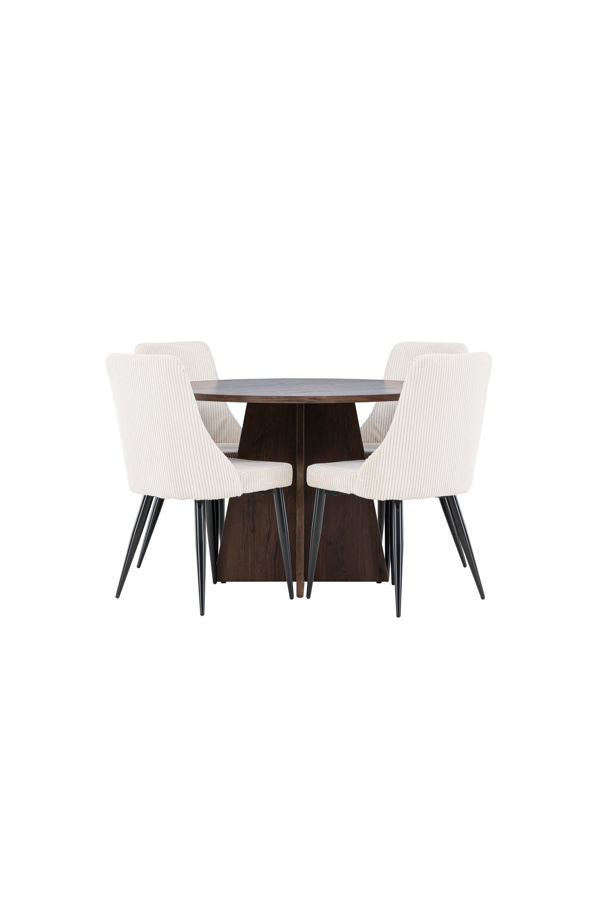 Bootcut Esstisch mit Leone Stühlen in  präsentiert im Onlineshop von KAQTU Design AG. Bartischset ist von Venture Home