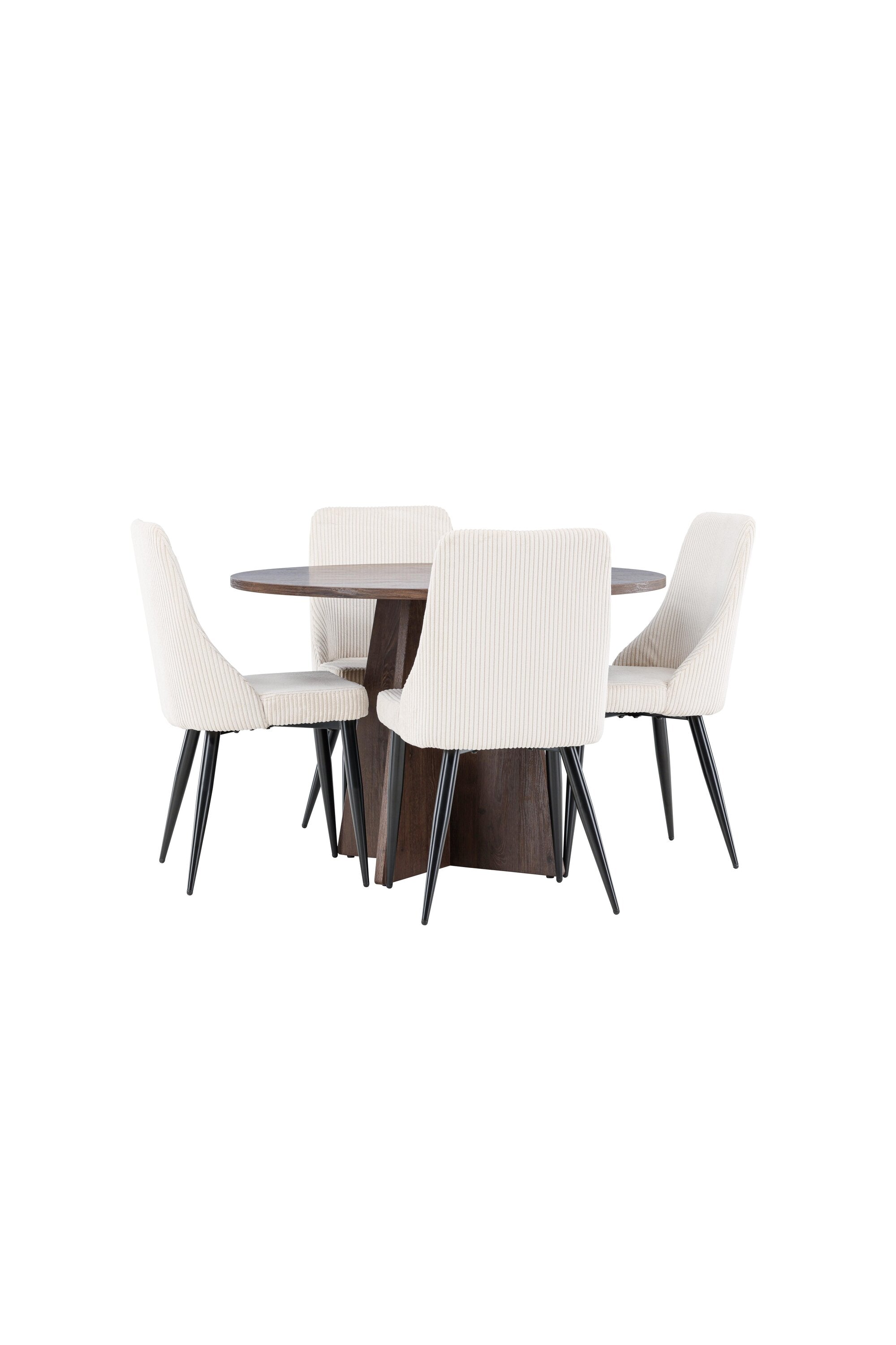 Bootcut Esstisch mit Leone Stühlen in  präsentiert im Onlineshop von KAQTU Design AG. Bartischset ist von Venture Home