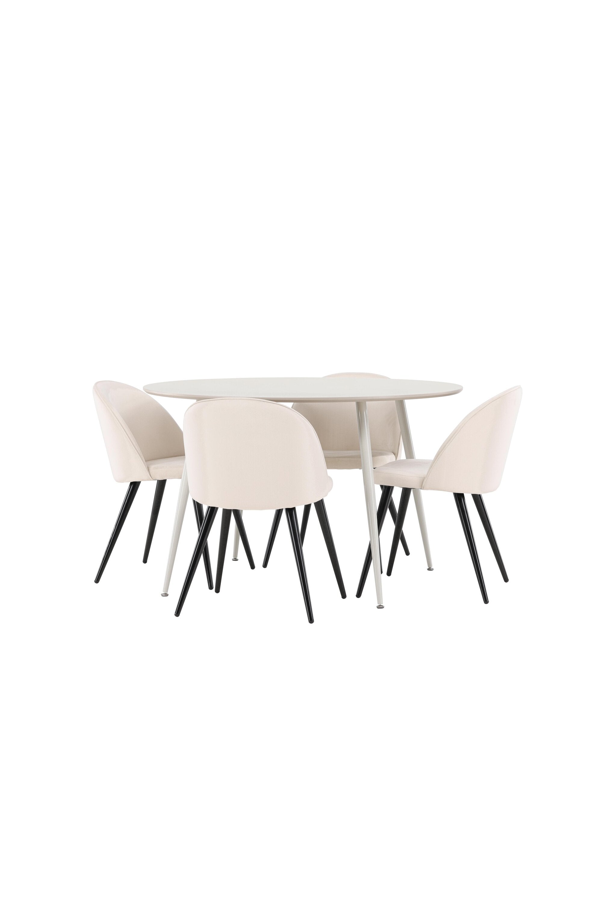 Plaza Esstisch mit Velvet Esszimmerstuhl in  präsentiert im Onlineshop von KAQTU Design AG. Esstischset ist von Venture Home