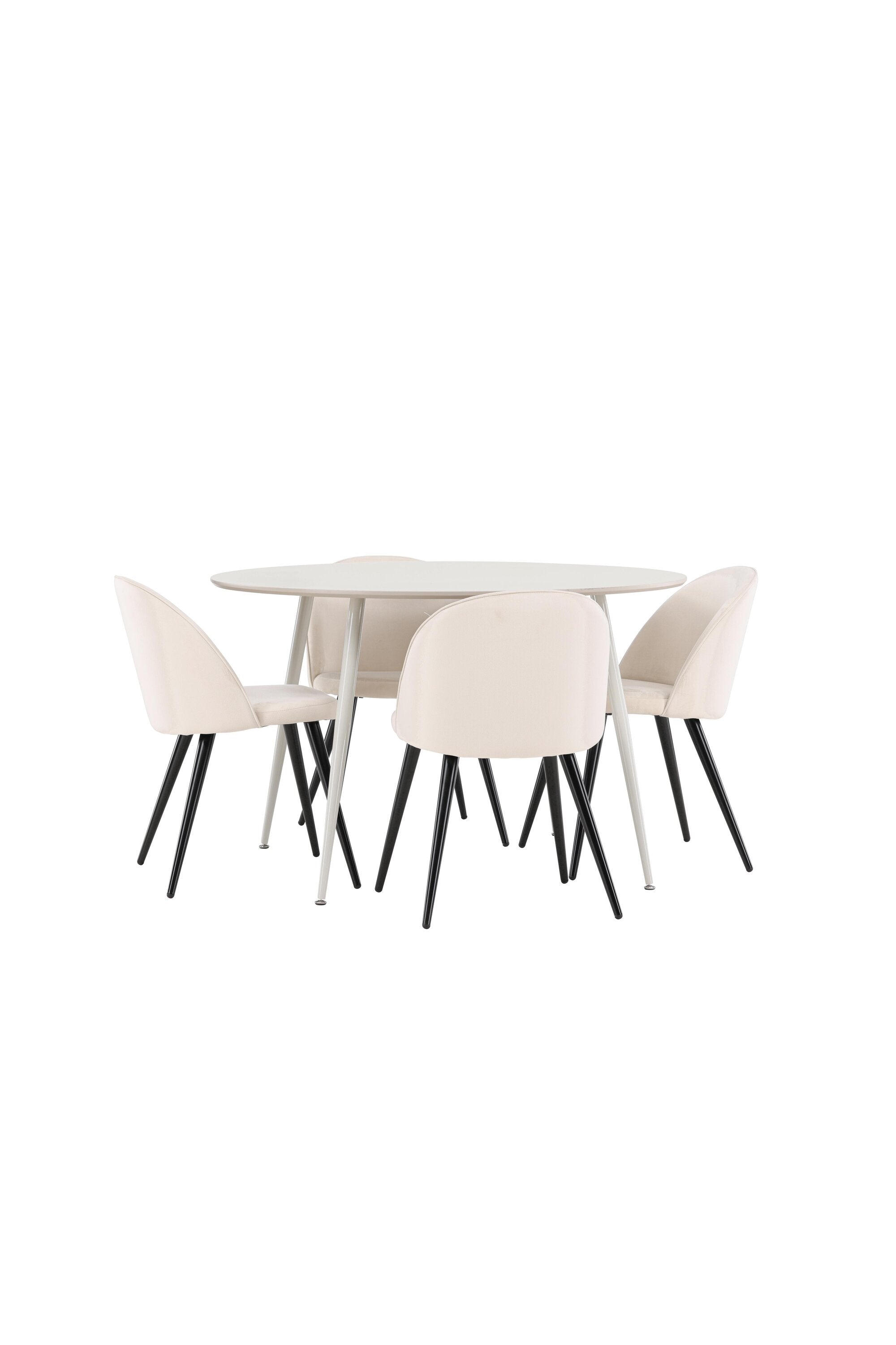 Plaza Esstisch mit Velvet Esszimmerstuhl in  präsentiert im Onlineshop von KAQTU Design AG. Esstischset ist von Venture Home