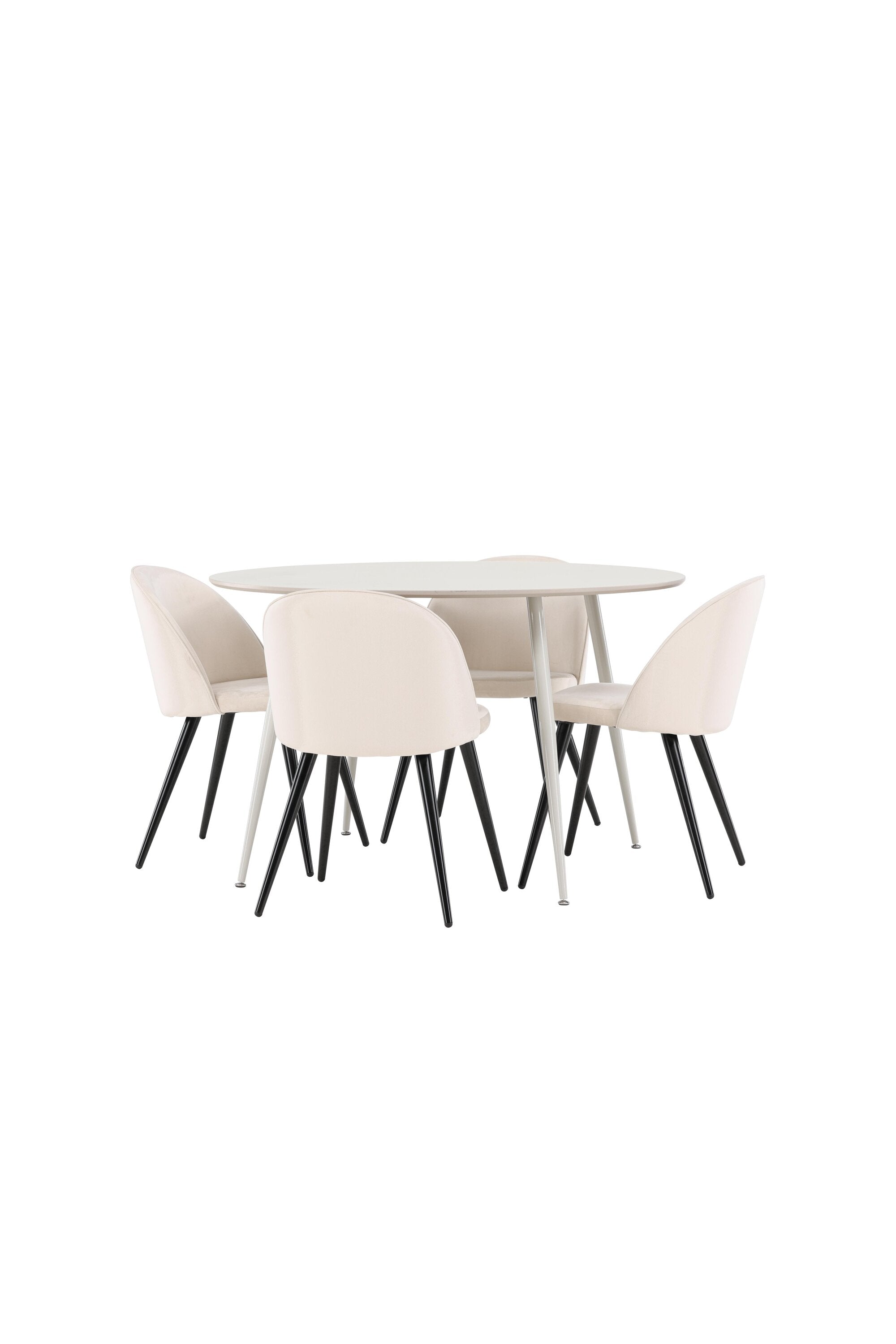 Tisch Plaza zum Essen mit Stühlen aus Velvet in  präsentiert im Onlineshop von KAQTU Design AG. Bartischset ist von Venture Home