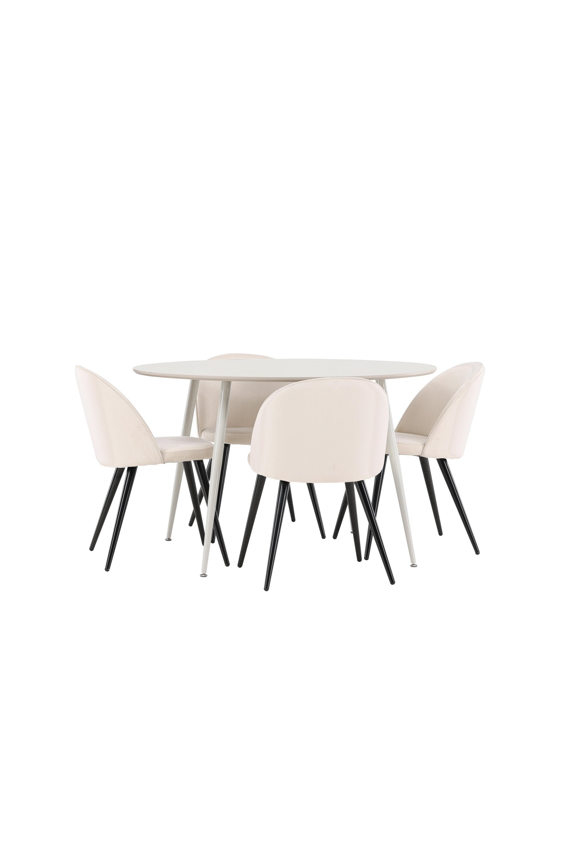 Tisch Plaza zum Essen mit Stühlen aus Velvet in  präsentiert im Onlineshop von KAQTU Design AG. Bartischset ist von Venture Home