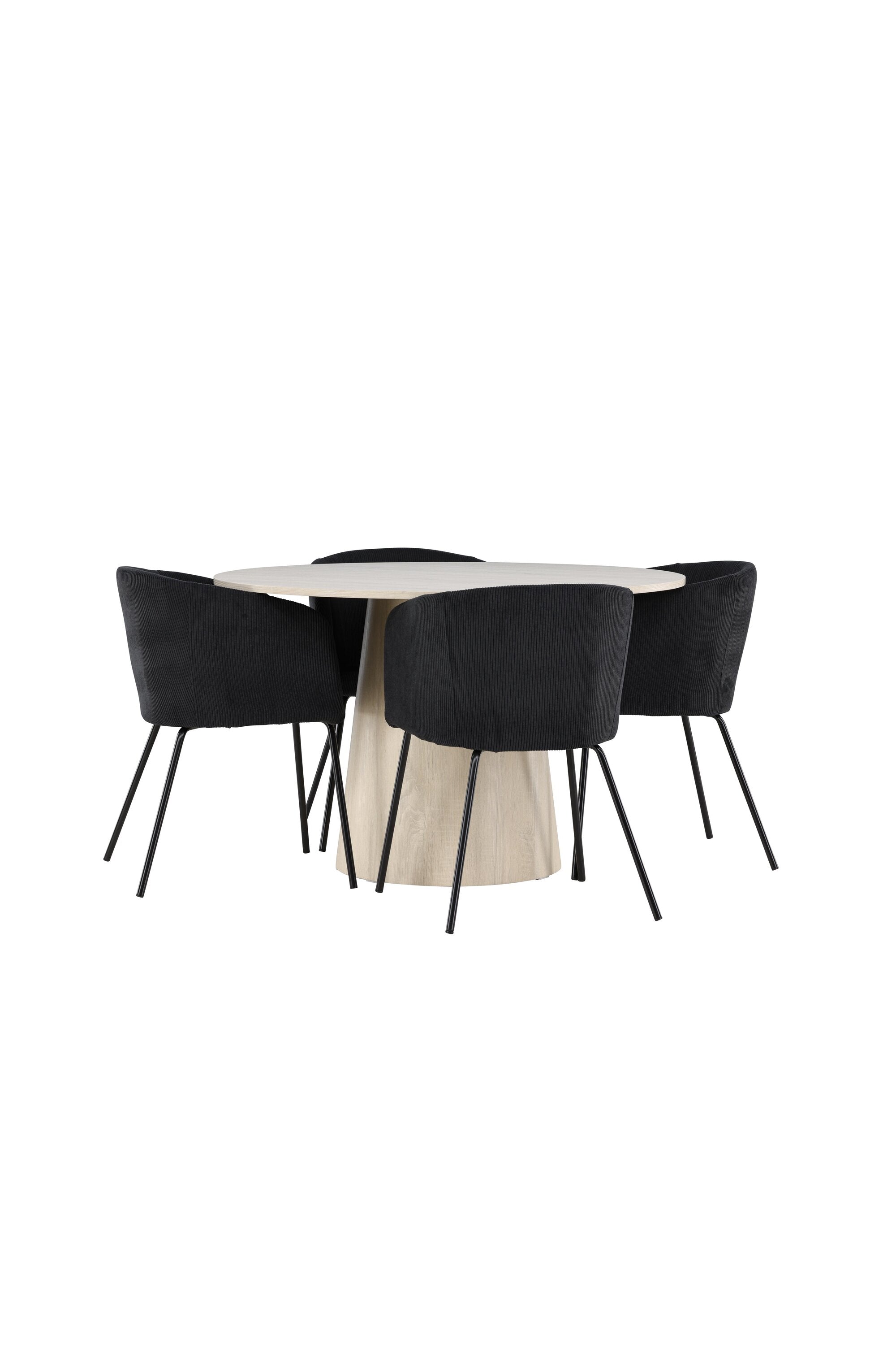 Lanzo Esstisch mit Stühlen von Berit in  präsentiert im Onlineshop von KAQTU Design AG. Bartischset ist von Venture Home