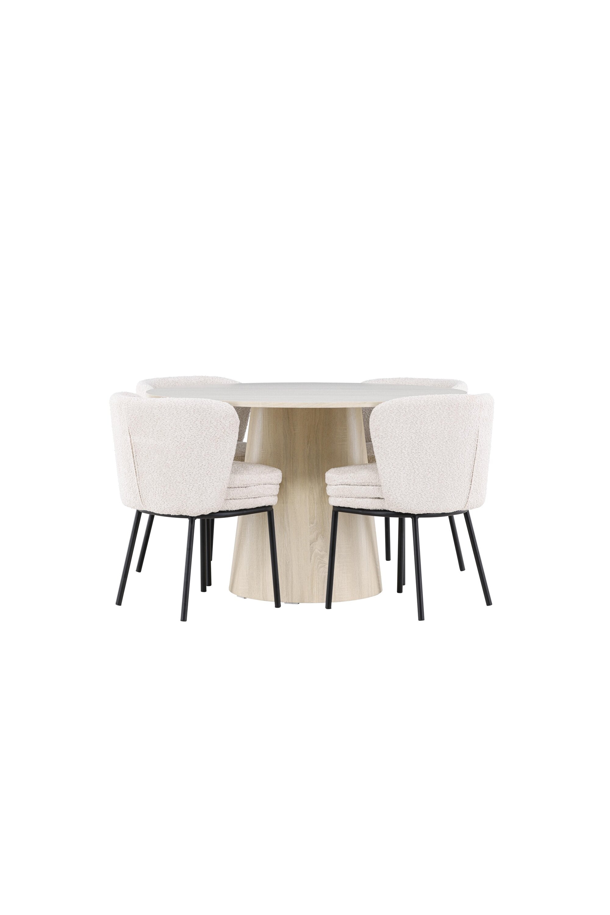 Lanzo Esstisch mit Agnes Stühlen in  präsentiert im Onlineshop von KAQTU Design AG. Bartischset ist von Venture Home