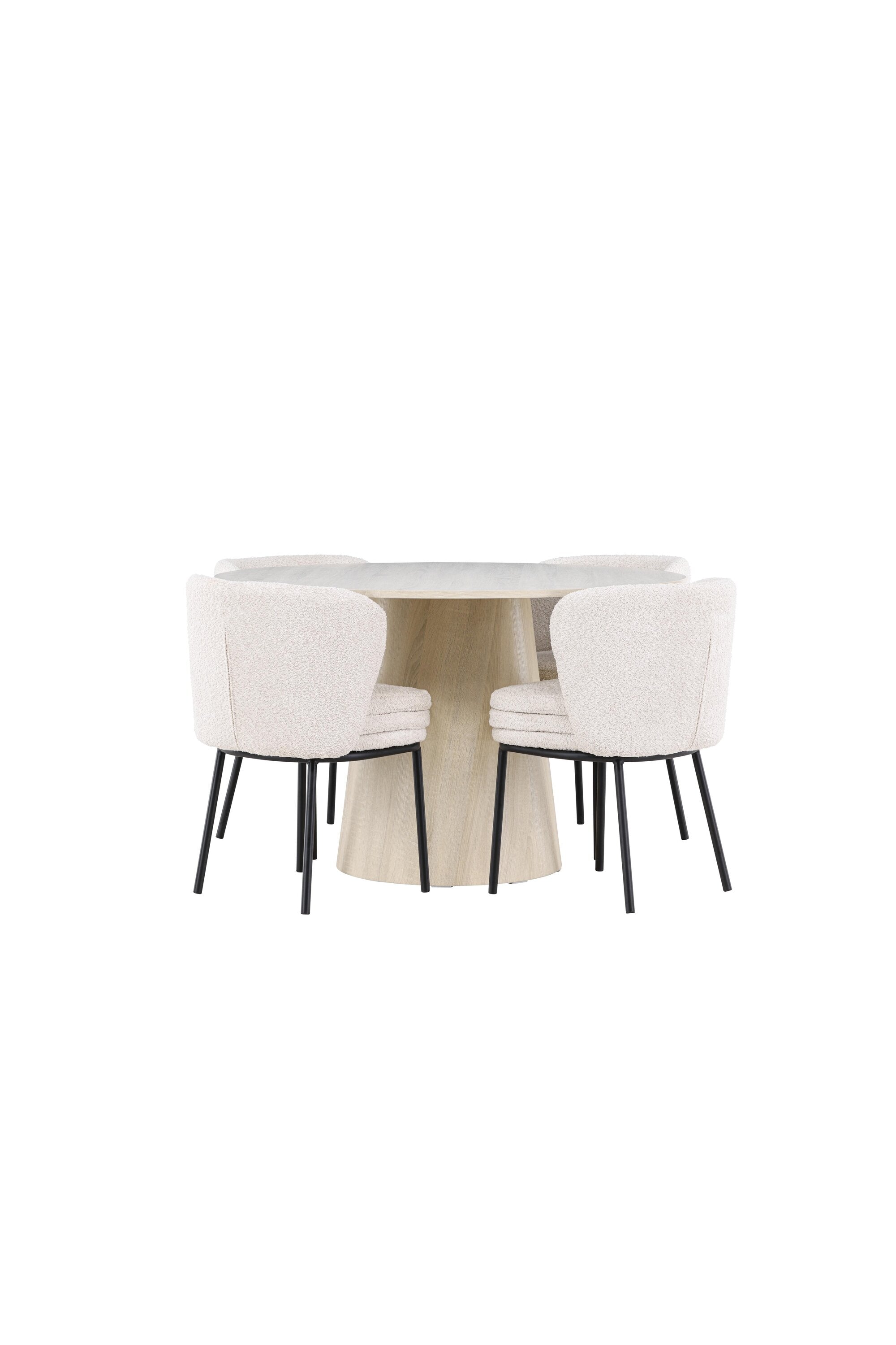 Lanzo Esstisch mit Agnes Stühlen in  präsentiert im Onlineshop von KAQTU Design AG. Bartischset ist von Venture Home