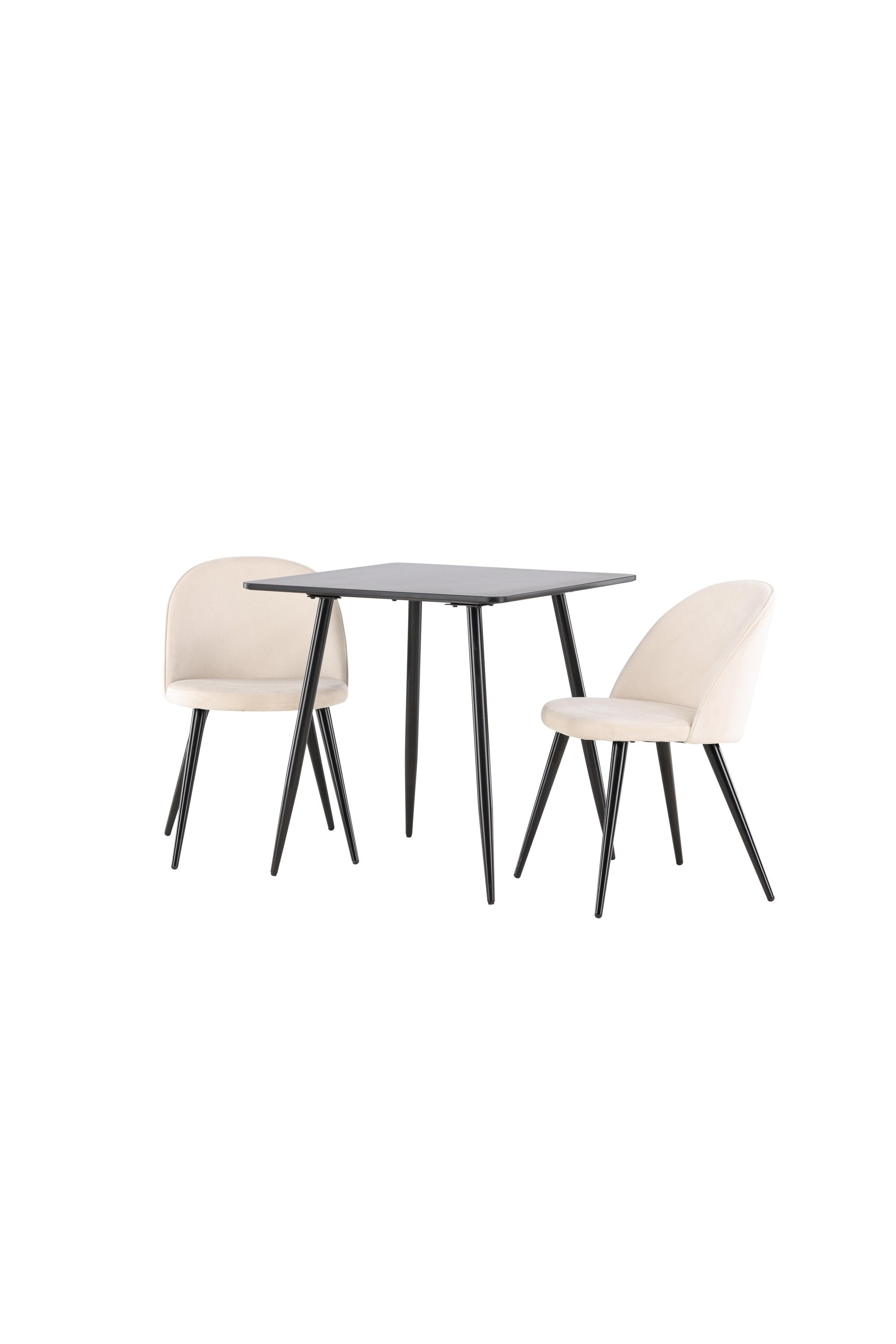 Polar Esstisch mit Velvet Stühlen in  präsentiert im Onlineshop von KAQTU Design AG. Esszimmerset ist von Venture Home