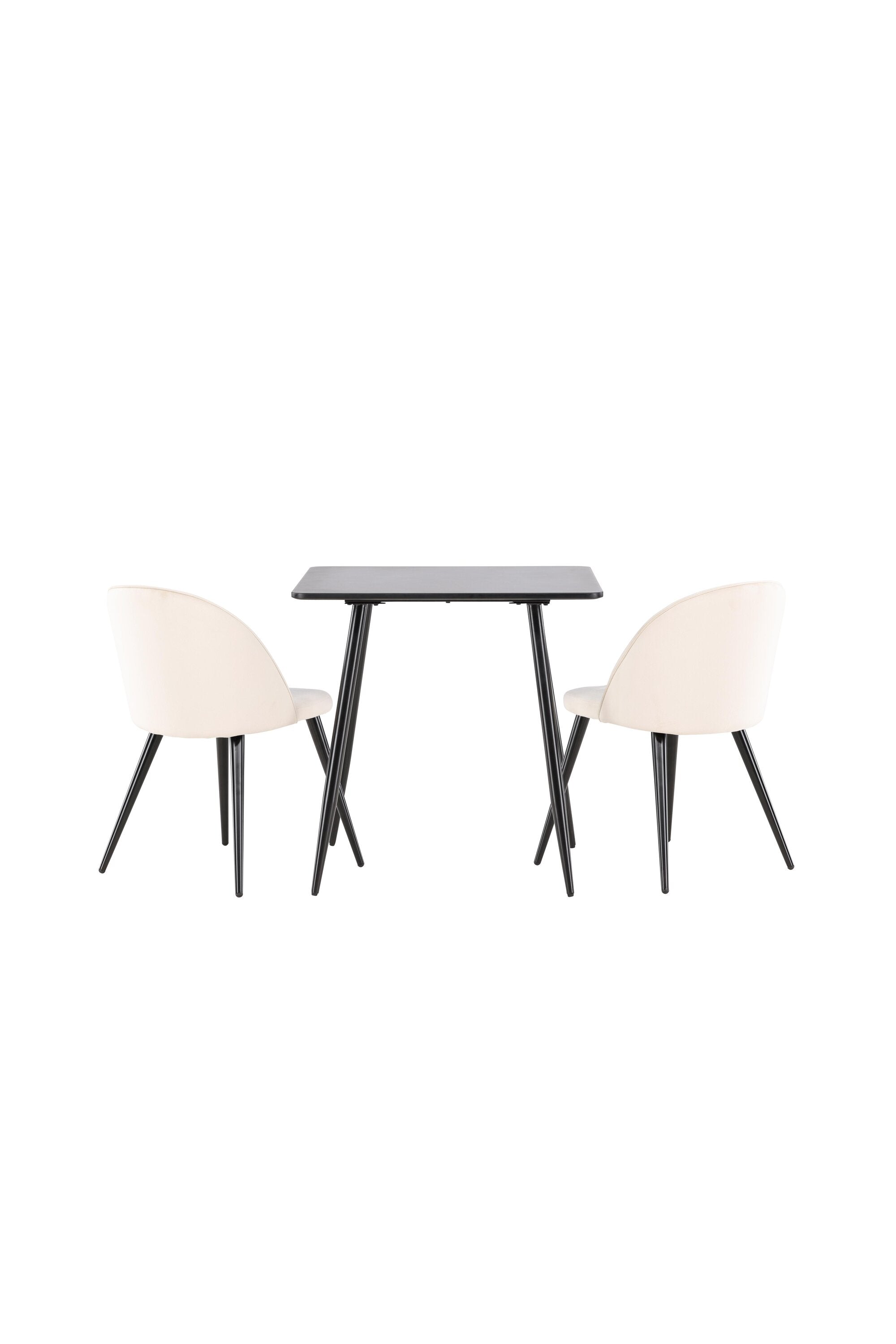 Polar Esstisch mit Velvet Stühlen in  präsentiert im Onlineshop von KAQTU Design AG. Esszimmerset ist von Venture Home