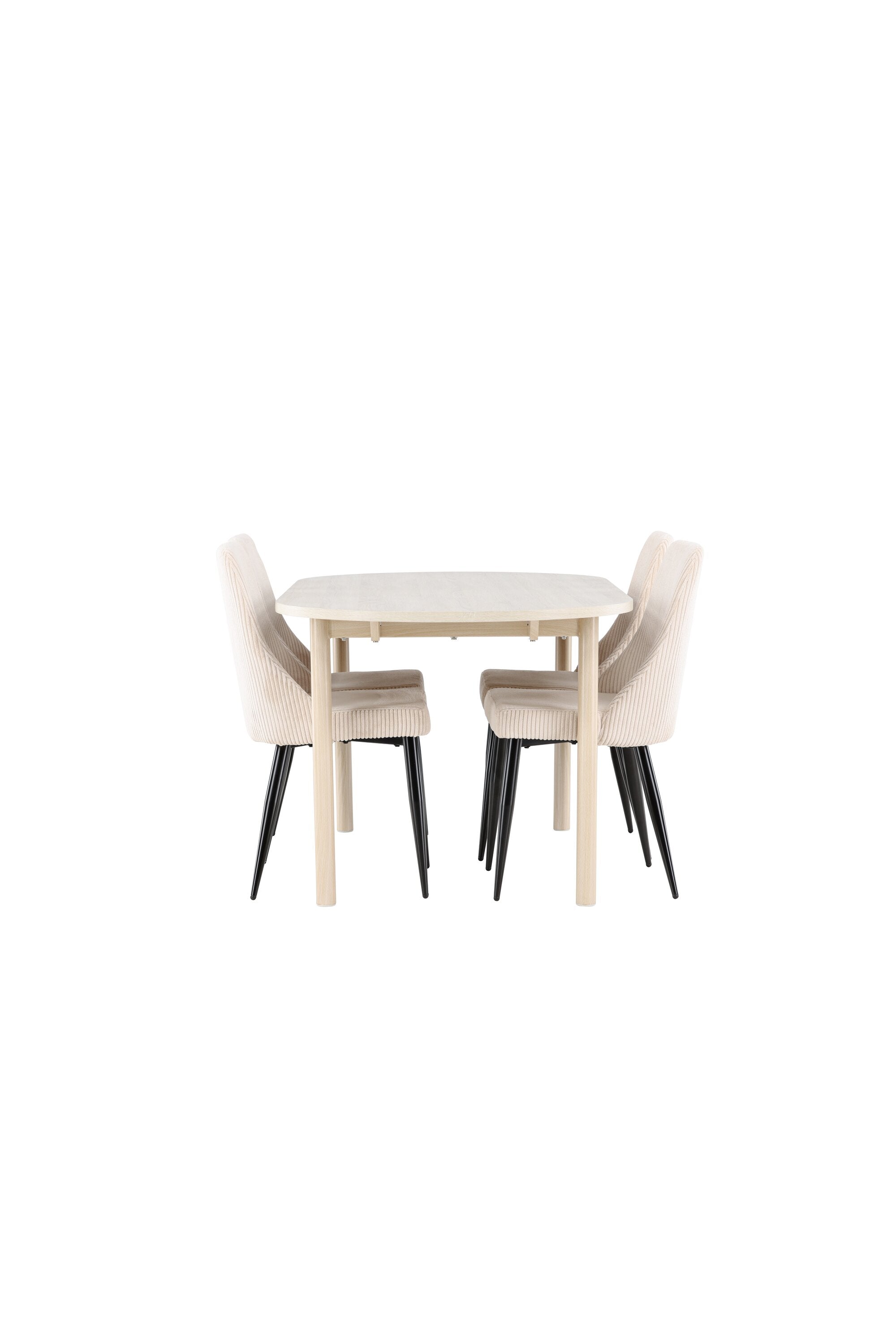 Andy Esstisch mit Leone Stühlen in  präsentiert im Onlineshop von KAQTU Design AG. Esszimmerset ist von Venture Home