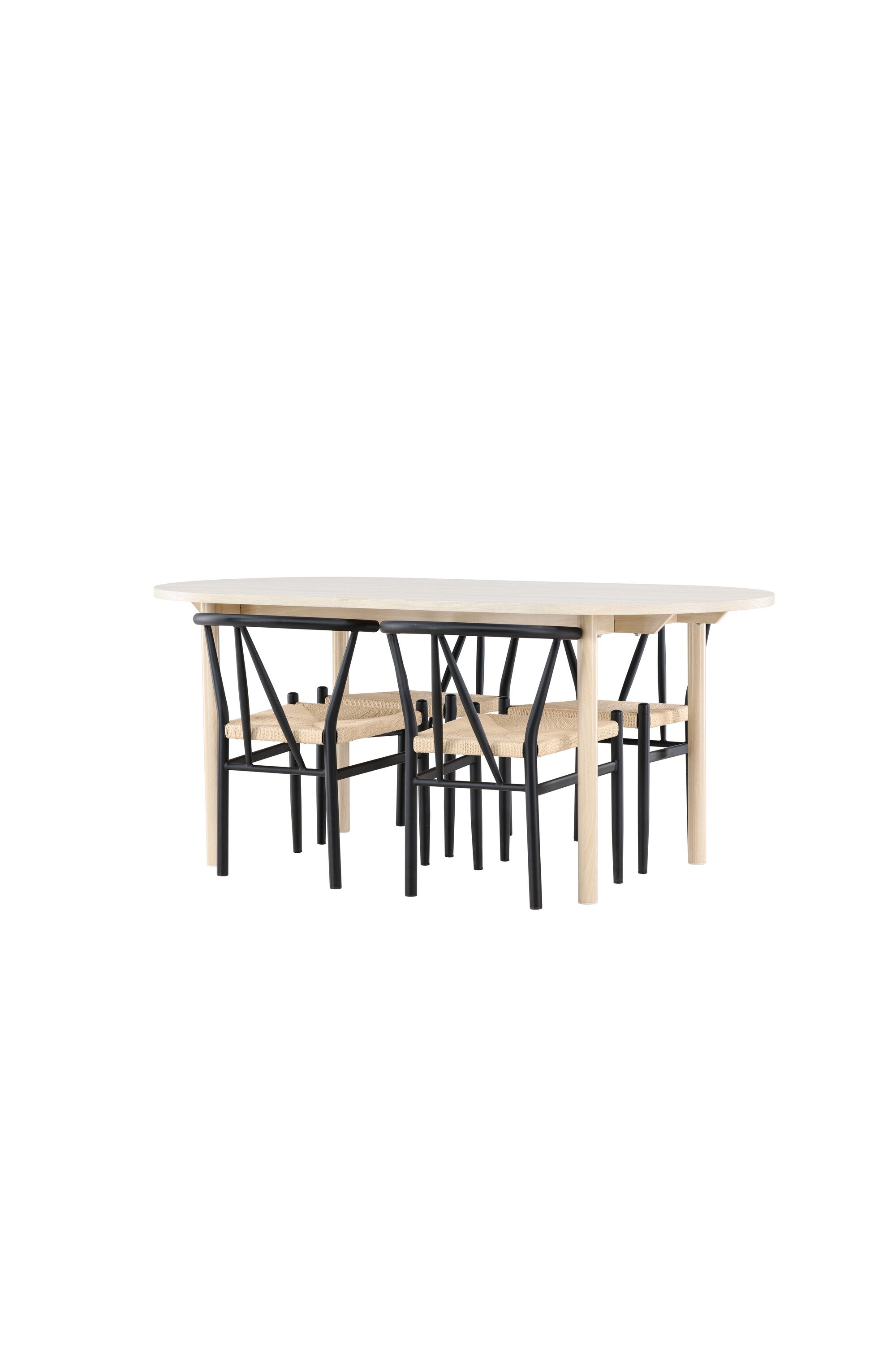Andy Esstisch mit Alfons Stühlen in  präsentiert im Onlineshop von KAQTU Design AG. Esszimmerset ist von Venture Home