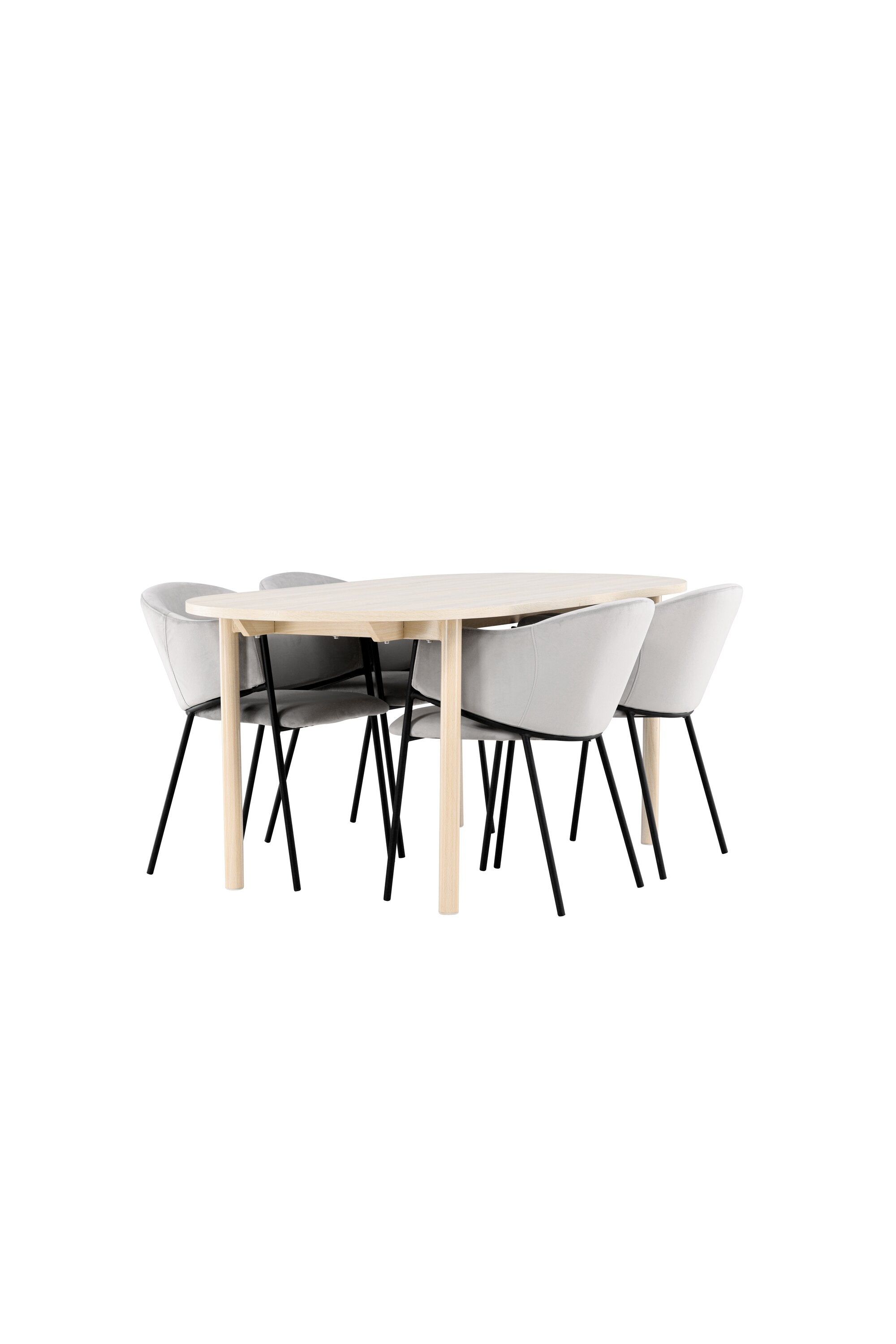 Tisch Andy mit Stühlen Evelina in  präsentiert im Onlineshop von KAQTU Design AG. Esszimmerset ist von Venture Home