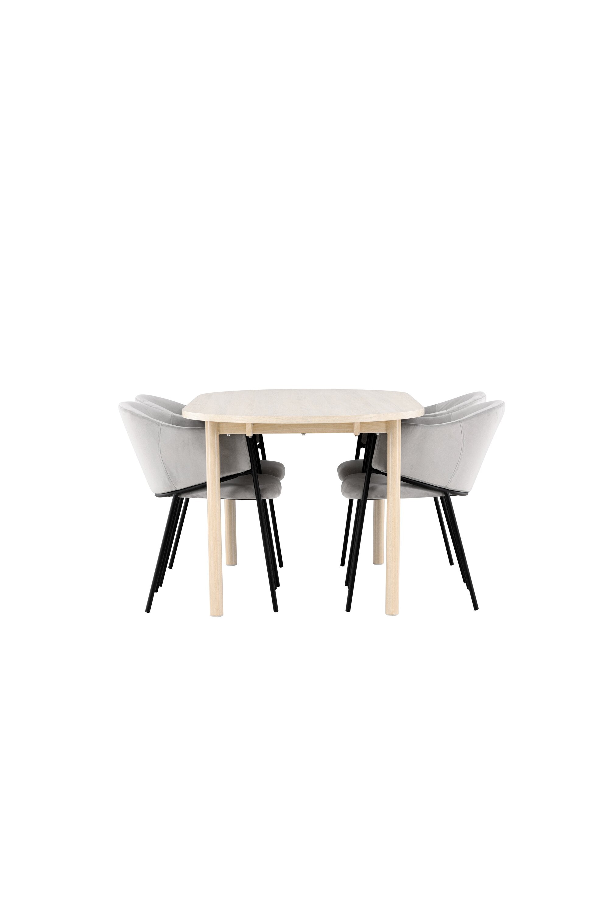 Tisch Andy mit Stühlen Evelina in  präsentiert im Onlineshop von KAQTU Design AG. Esszimmerset ist von Venture Home