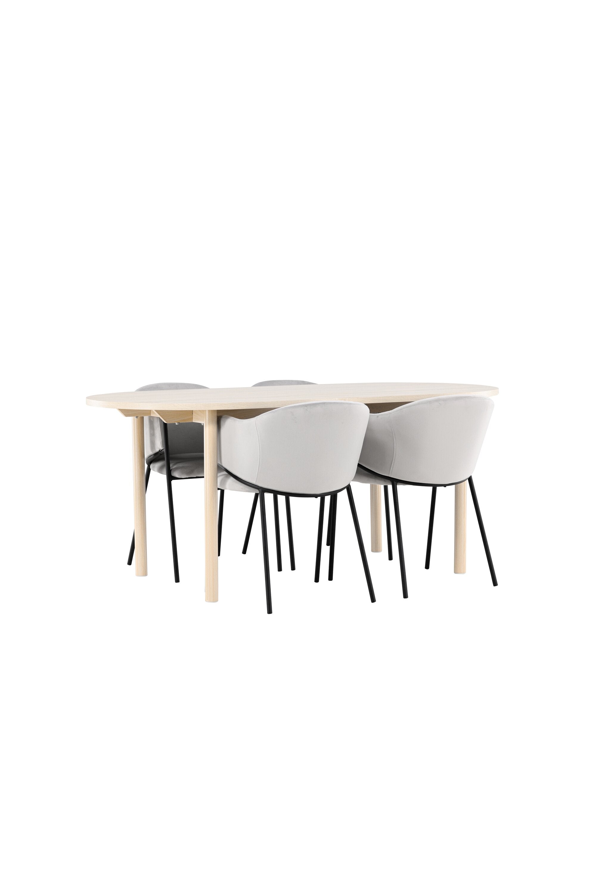 Tisch Andy mit Stühlen Evelina in  präsentiert im Onlineshop von KAQTU Design AG. Esszimmerset ist von Venture Home