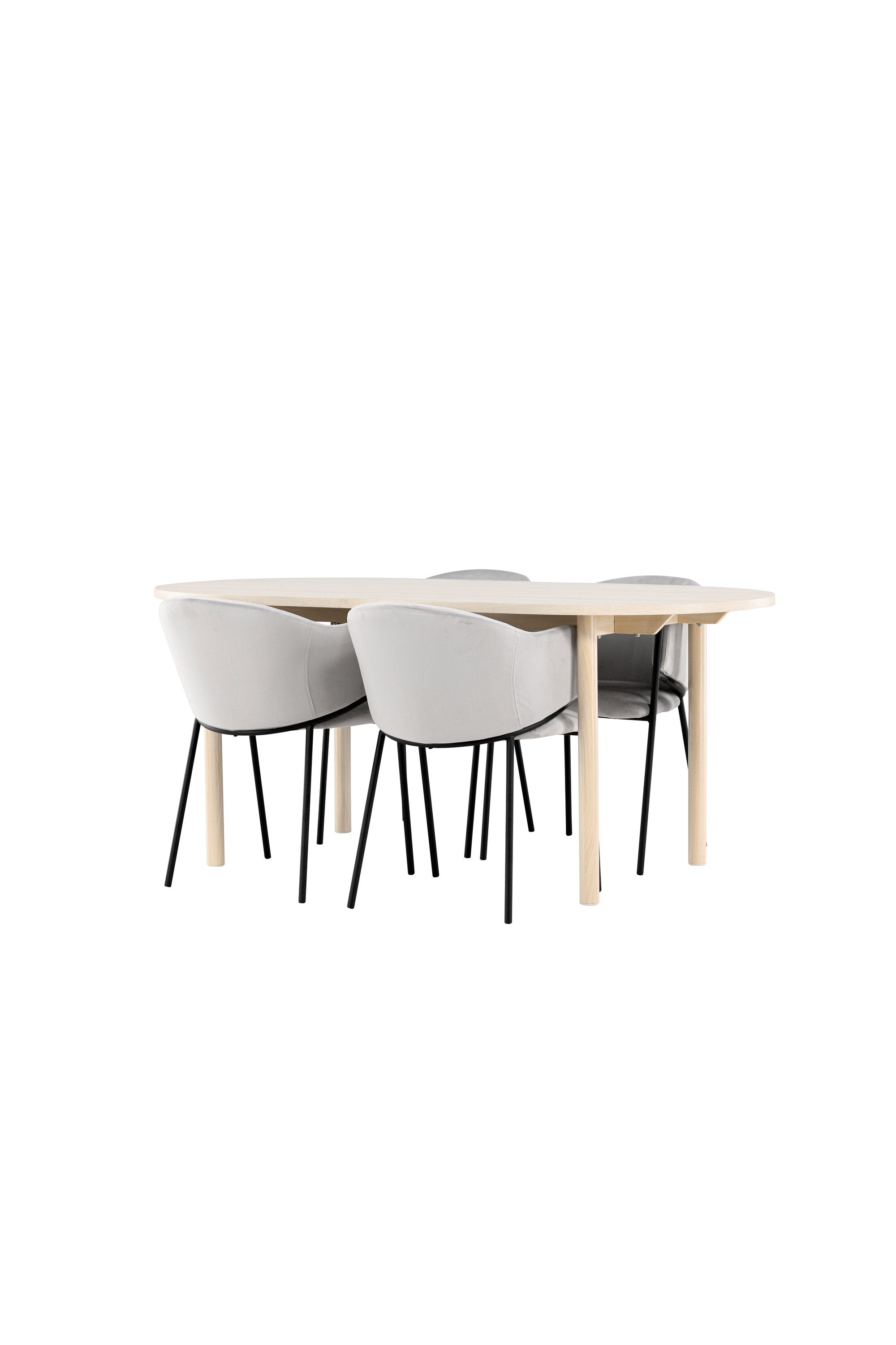 Tisch Andy mit Stühlen Evelina in  präsentiert im Onlineshop von KAQTU Design AG. Esszimmerset ist von Venture Home