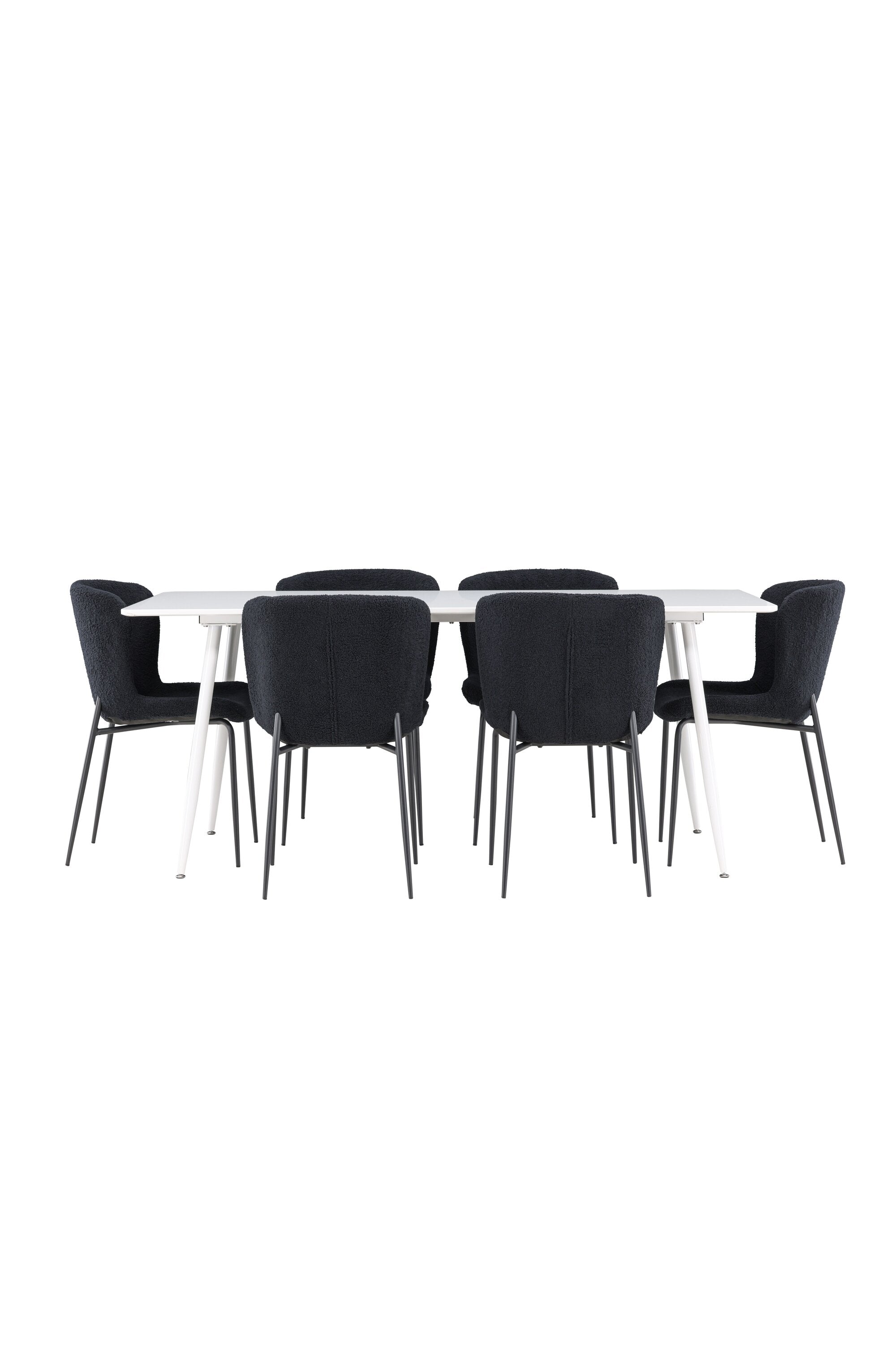Silar Esstisch mit Modesto Stühlen in  präsentiert im Onlineshop von KAQTU Design AG. Esszimmerset ist von Venture Home