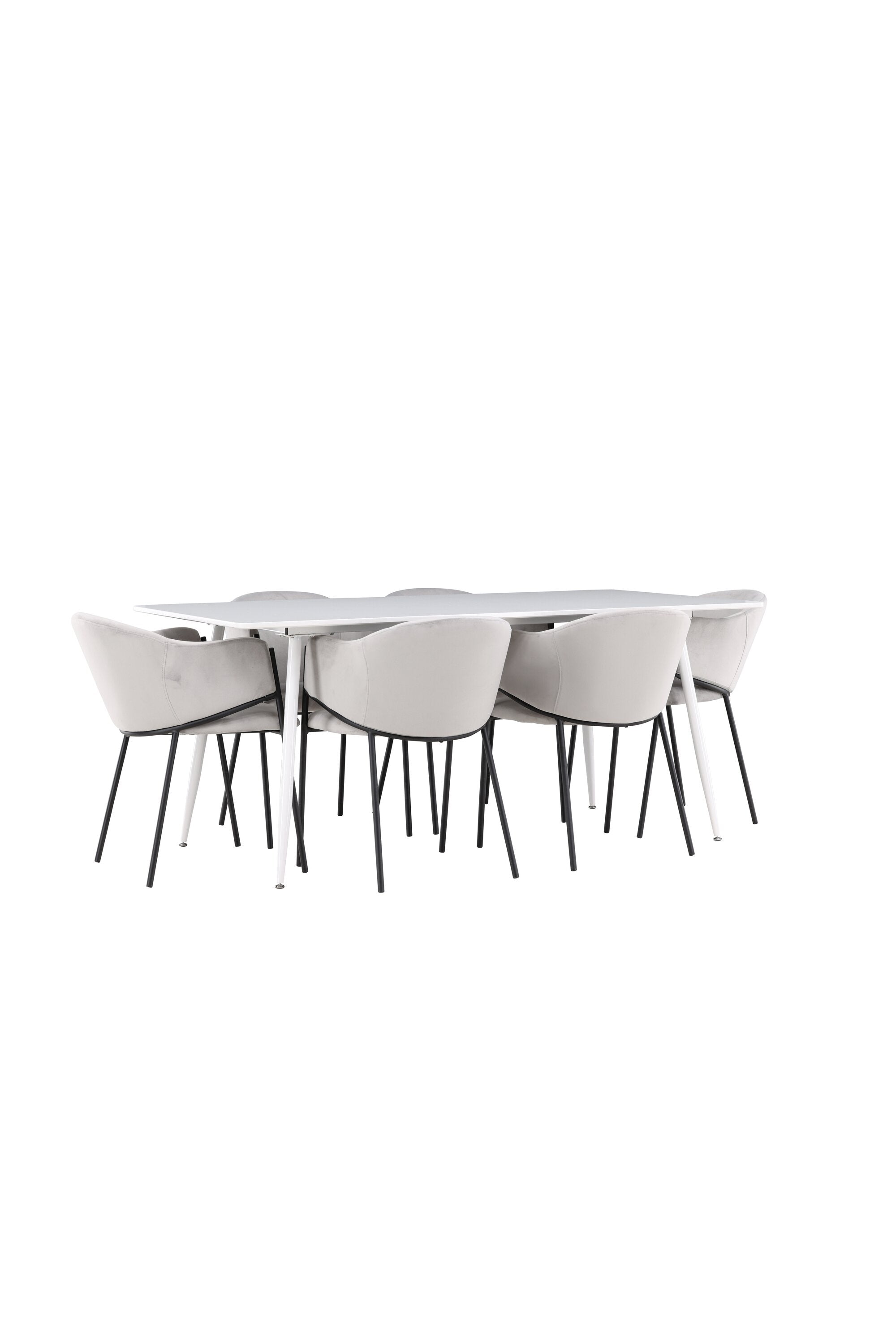Silar Esstisch mit Evelina Stühlen in  präsentiert im Onlineshop von KAQTU Design AG. Esszimmerset ist von Venture Home