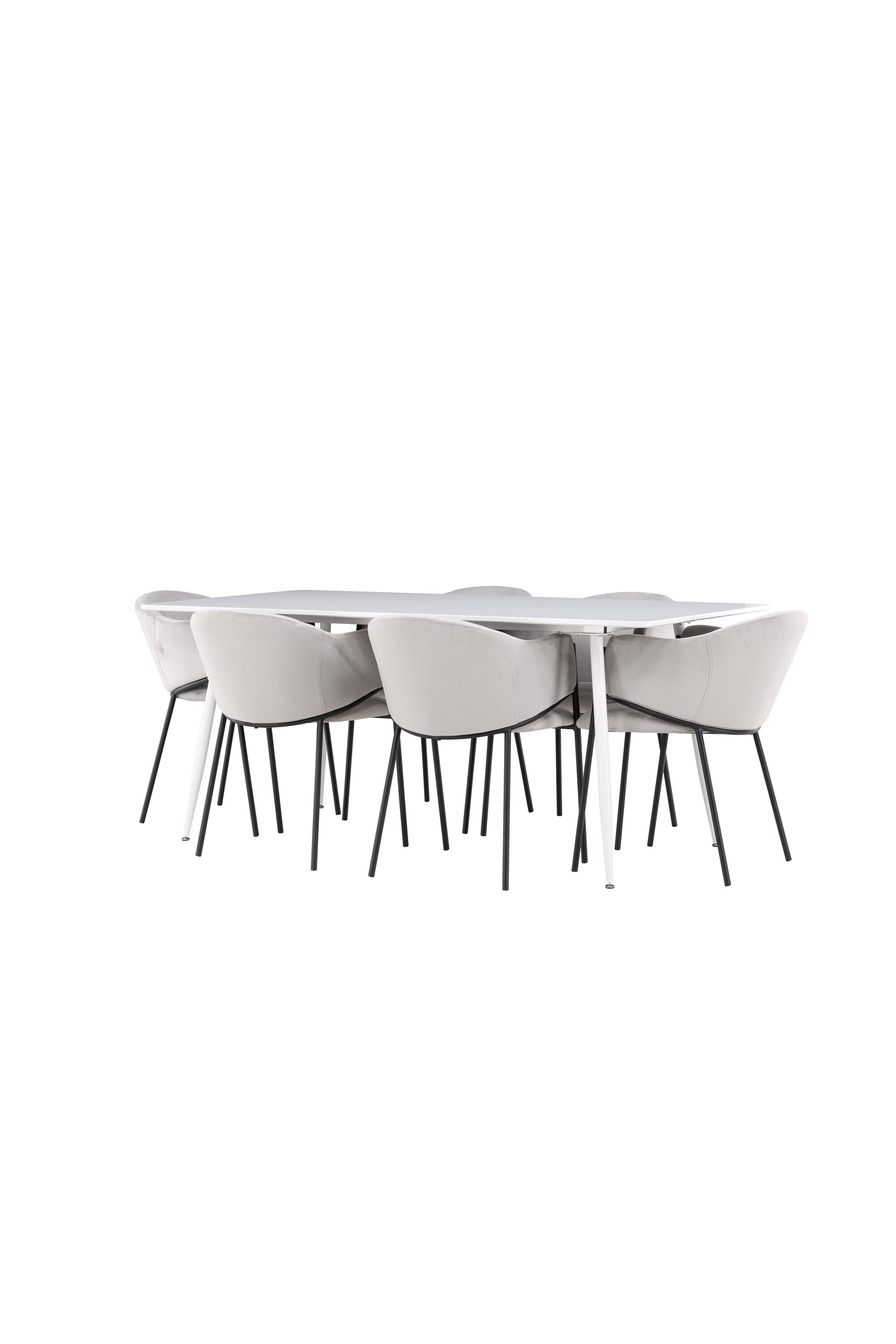 Silar Esstisch mit Evelina Stühlen in  präsentiert im Onlineshop von KAQTU Design AG. Esszimmerset ist von Venture Home
