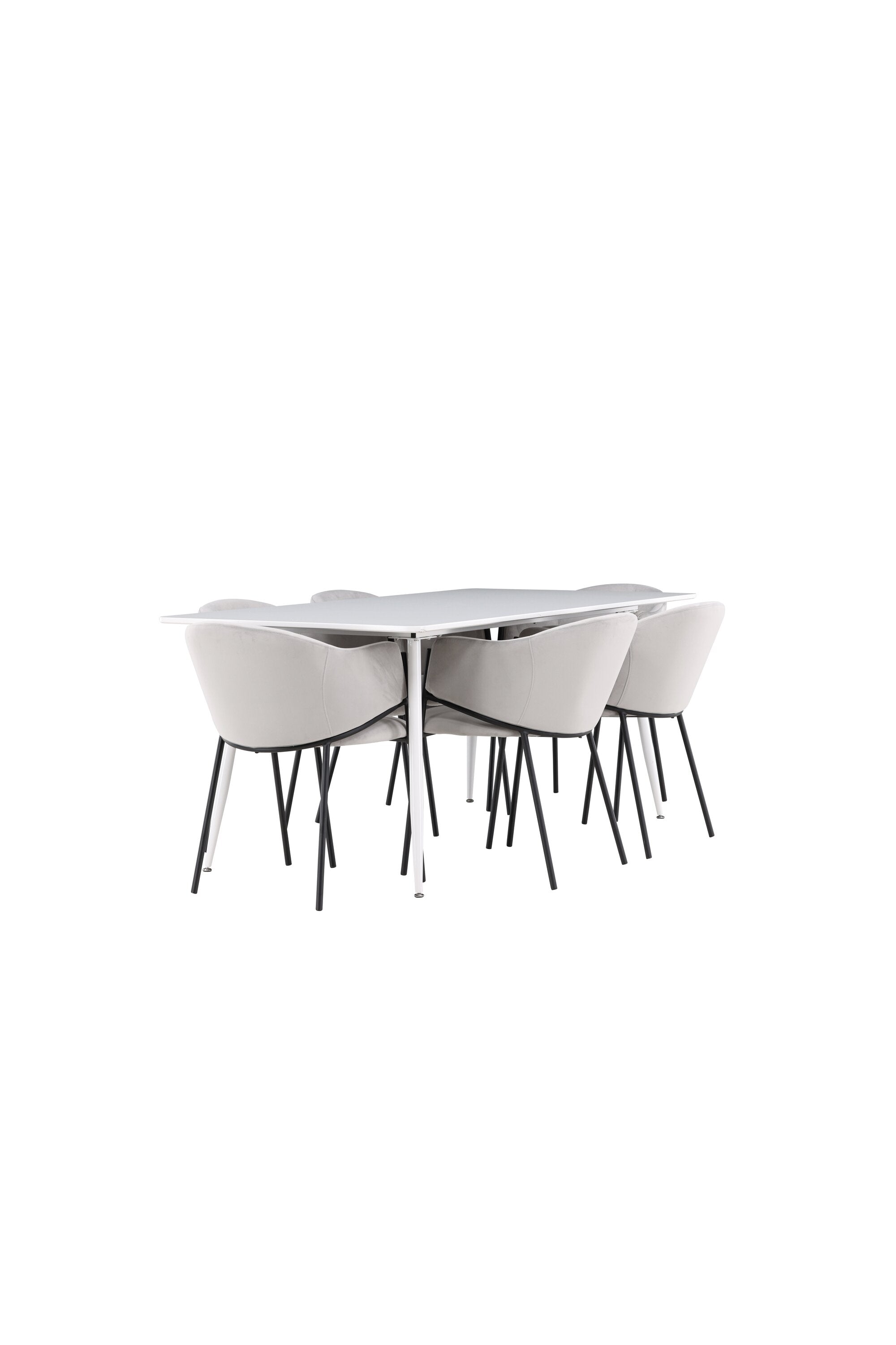 Silar Esstisch mit Evelina Stühlen in  präsentiert im Onlineshop von KAQTU Design AG. Esszimmerset ist von Venture Home