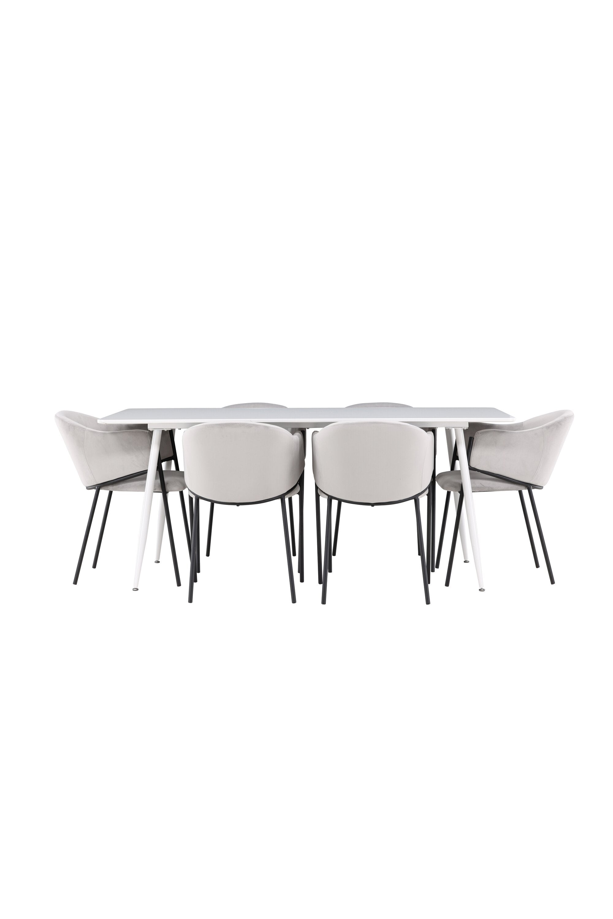 Silar Esstisch mit Evelina Stühlen in  präsentiert im Onlineshop von KAQTU Design AG. Esszimmerset ist von Venture Home