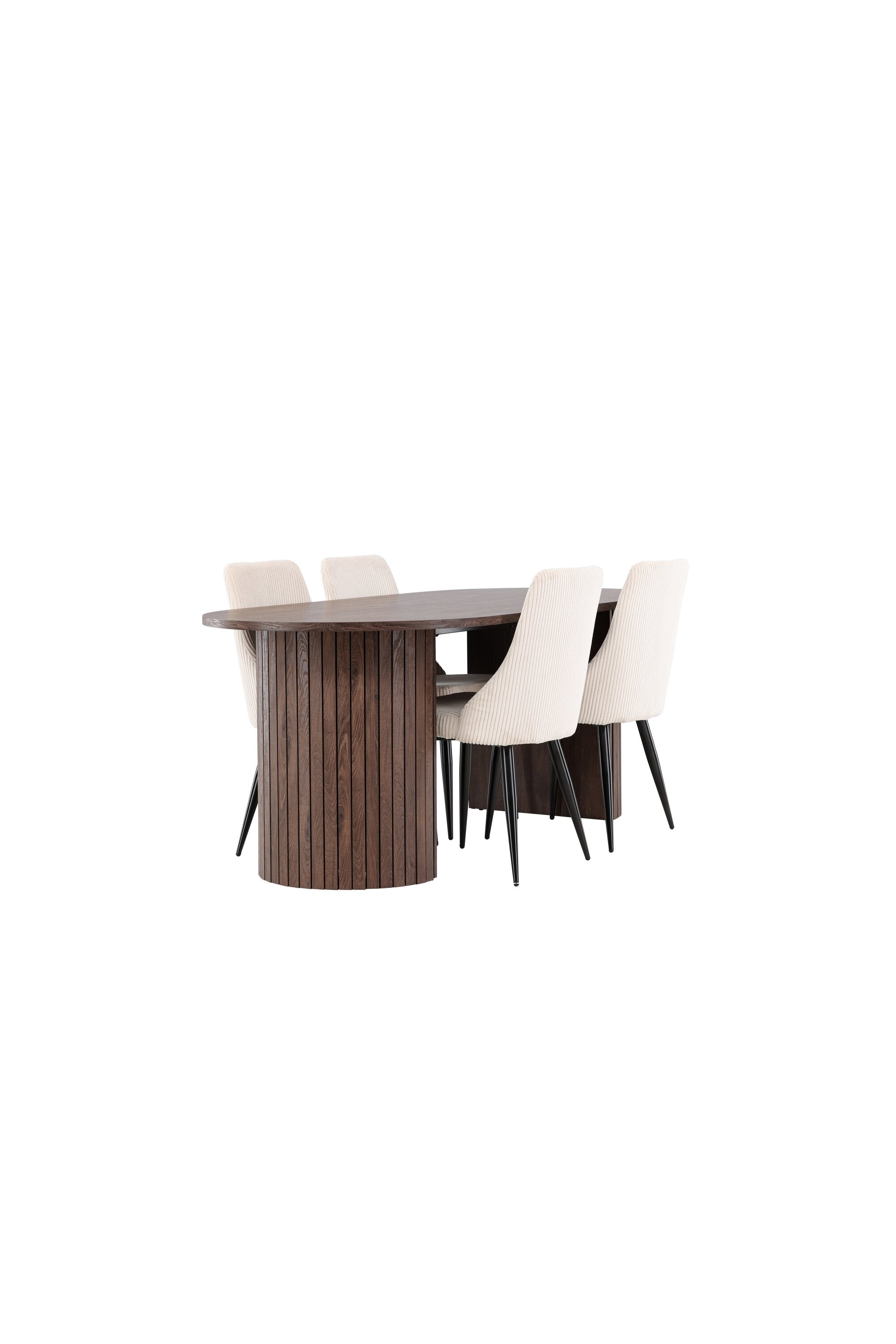 Härön Esstisch mit Leone Stühlen in  präsentiert im Onlineshop von KAQTU Design AG. Esszimmerset ist von Venture Home