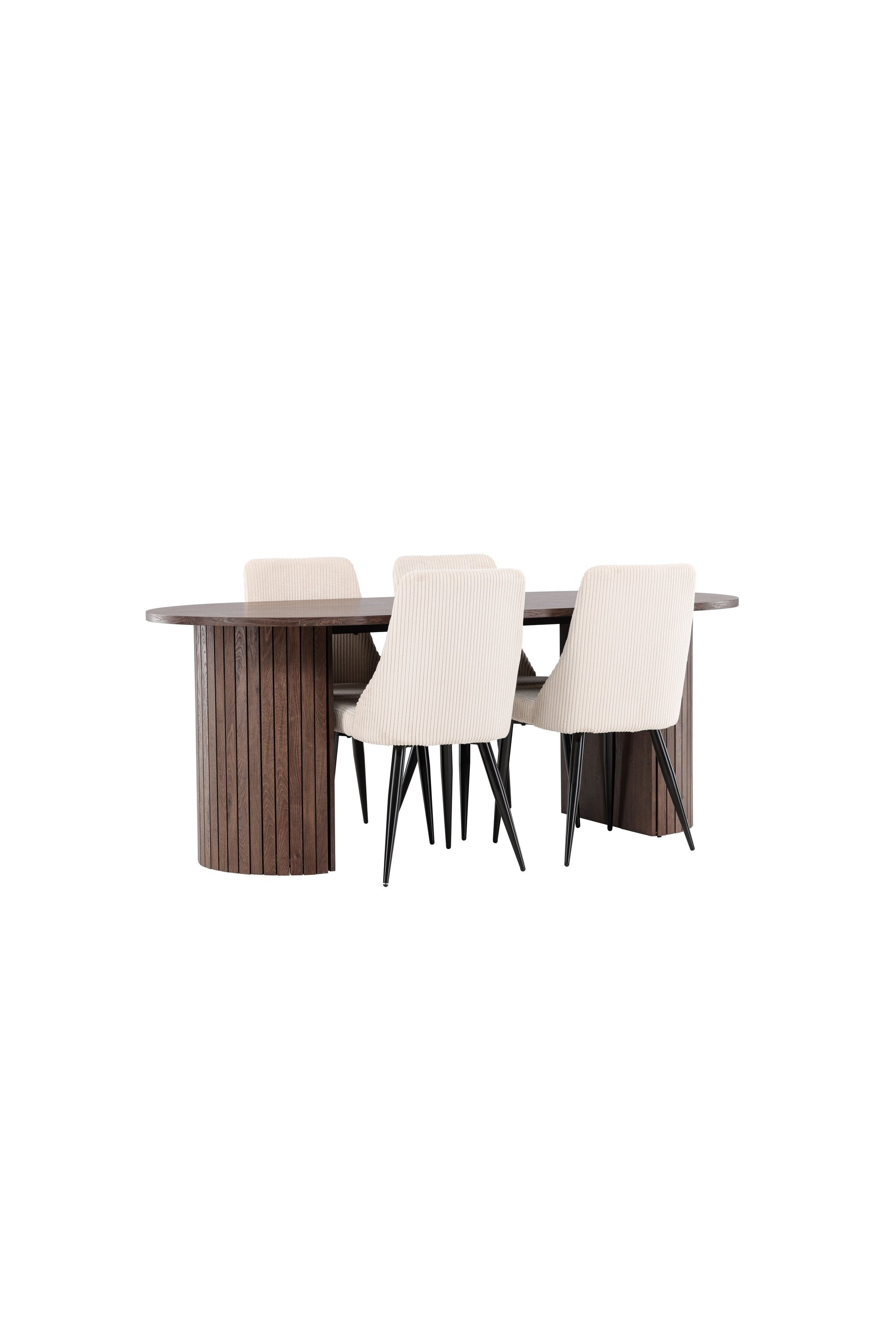 Härön Esstisch mit Leone Stühlen in  präsentiert im Onlineshop von KAQTU Design AG. Esszimmerset ist von Venture Home