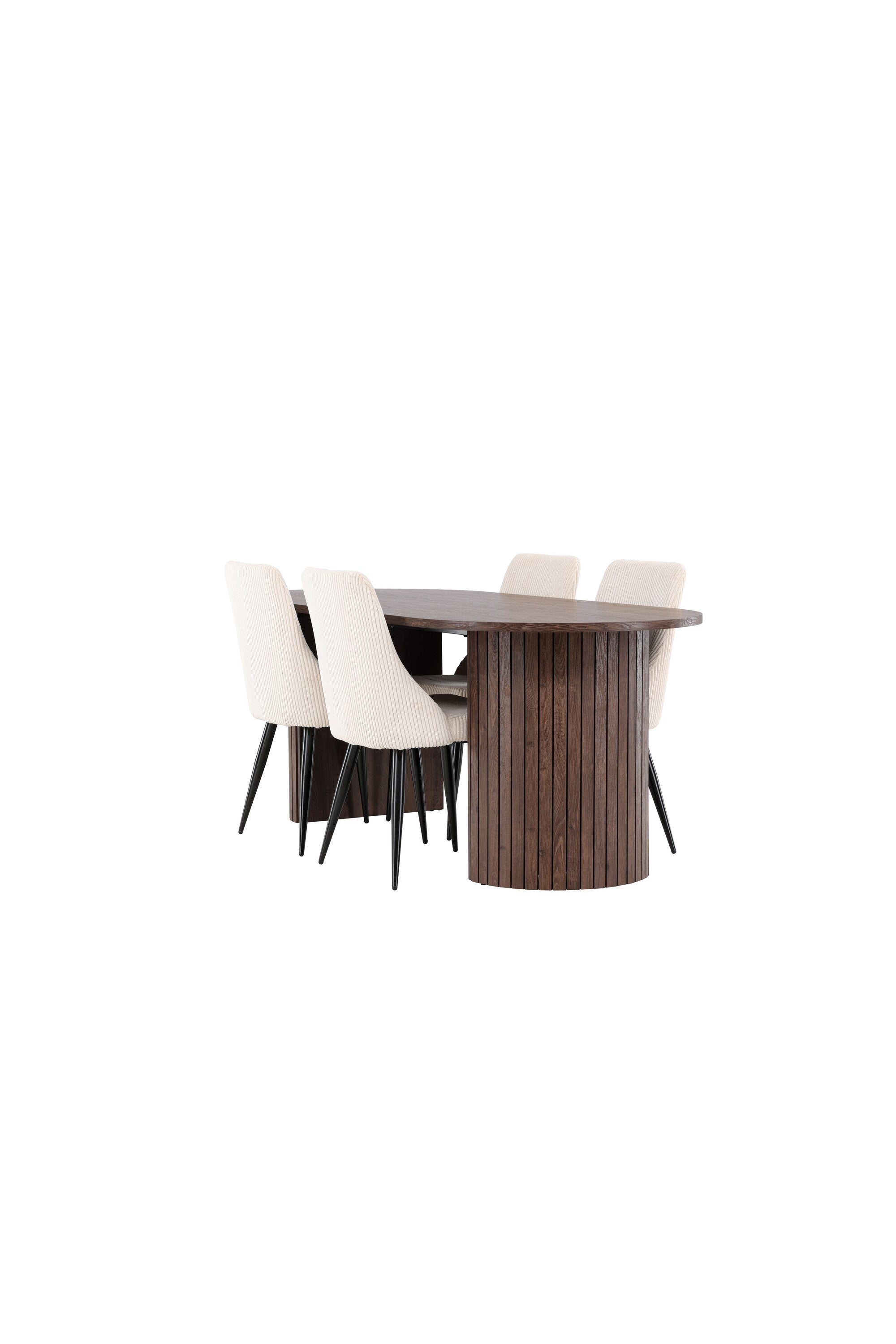 Härön Esstisch mit Leone Stühlen in  präsentiert im Onlineshop von KAQTU Design AG. Esszimmerset ist von Venture Home