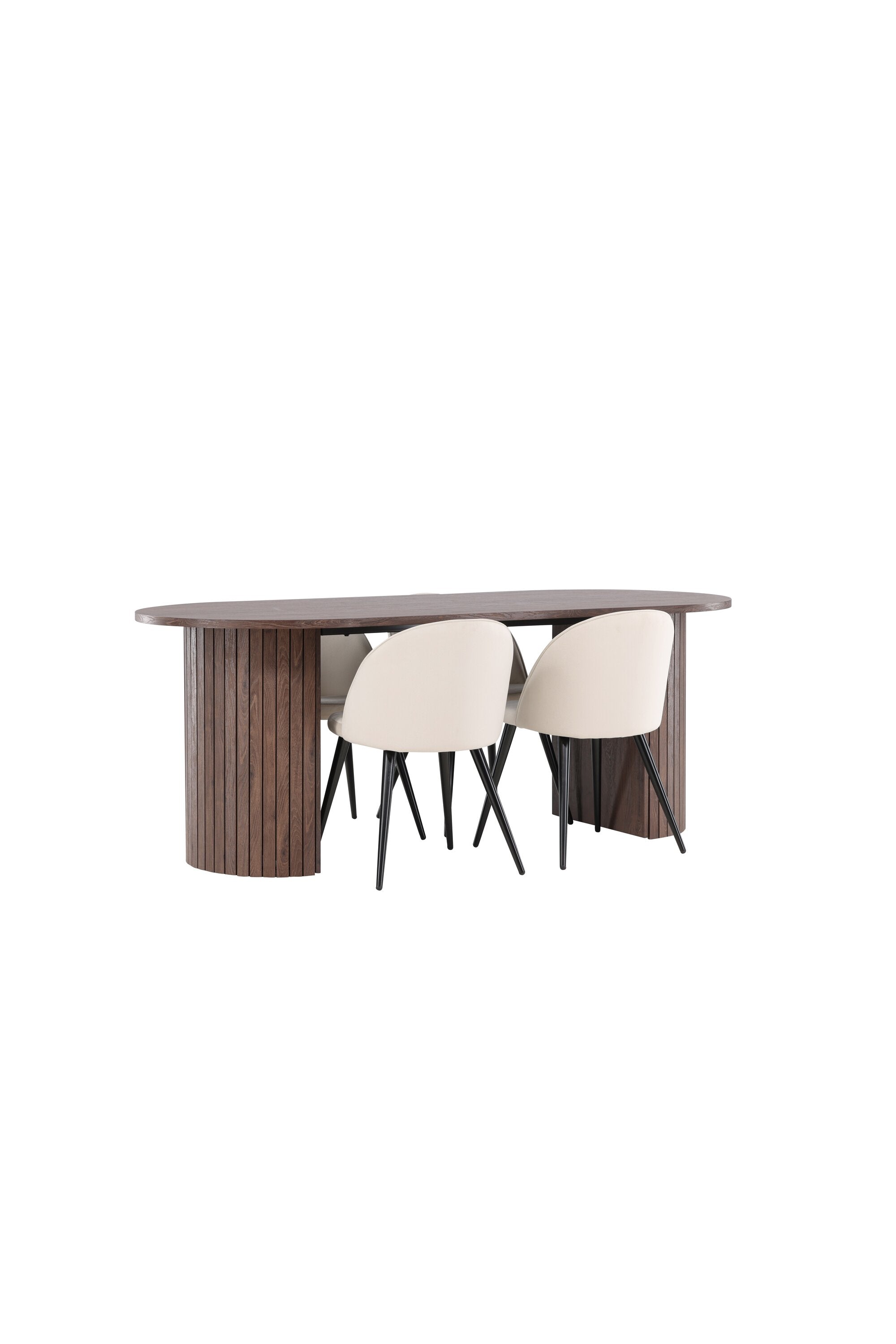 Härön Esstisch mit Velvet Stühlen in  präsentiert im Onlineshop von KAQTU Design AG. Esszimmerset ist von Venture Home