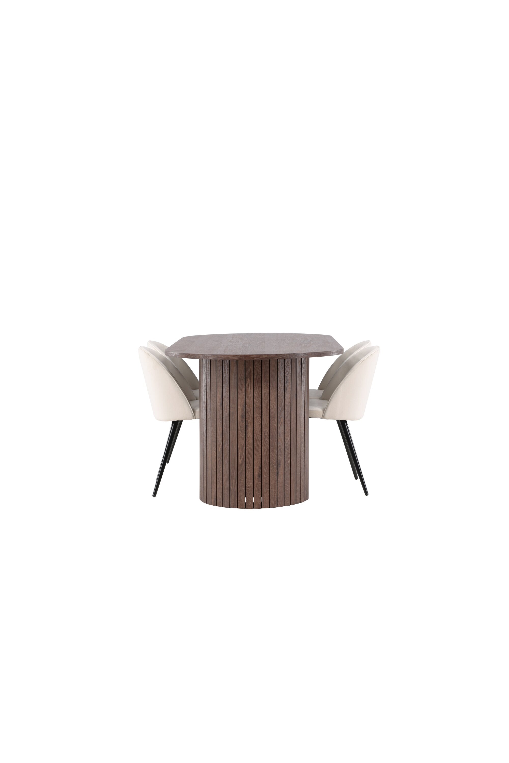 Härön Esstisch mit Velvet Stühlen in  präsentiert im Onlineshop von KAQTU Design AG. Esszimmerset ist von Venture Home