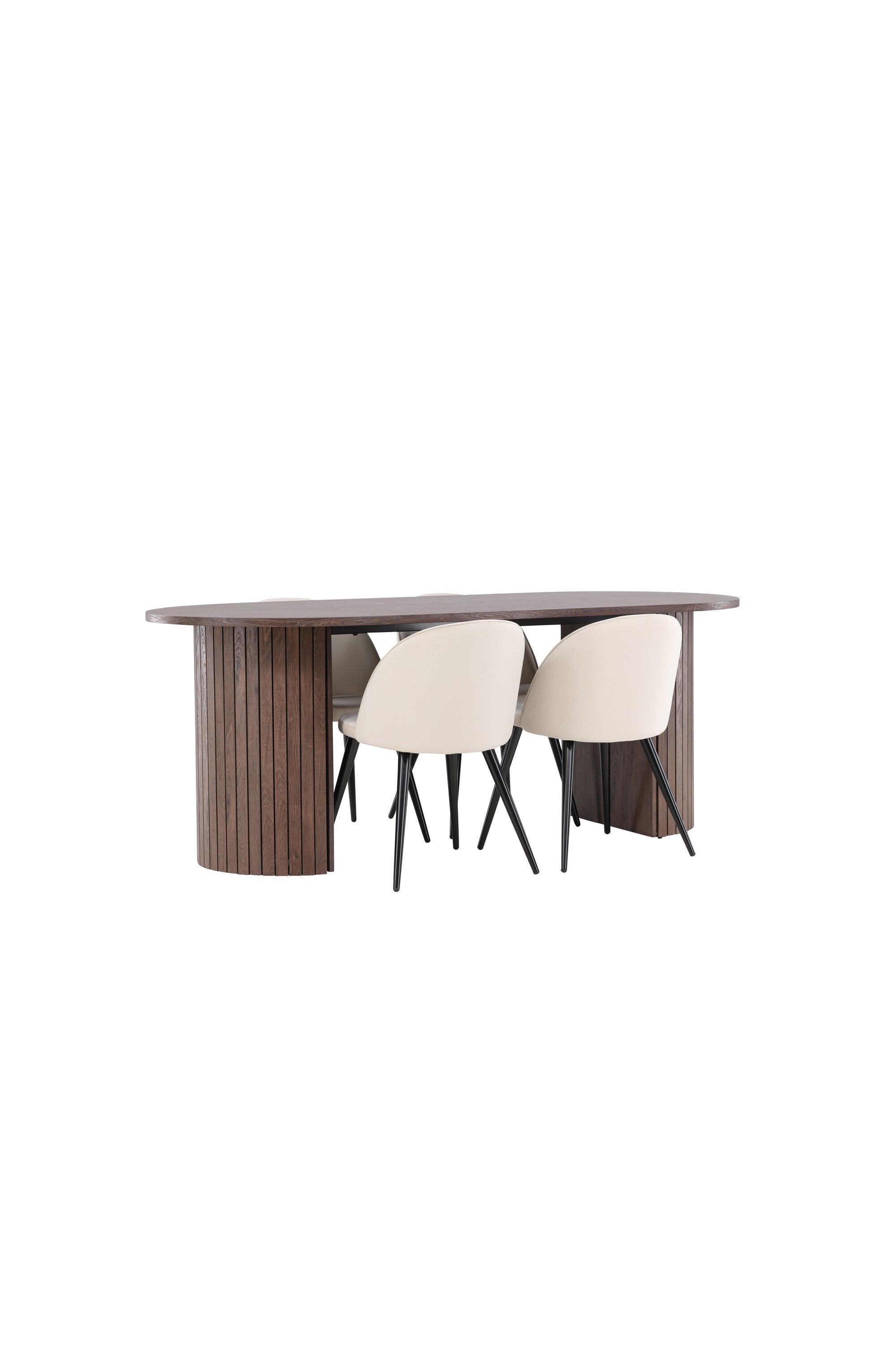 Härön Esstisch mit Velvet Stühlen in  präsentiert im Onlineshop von KAQTU Design AG. Esszimmerset ist von Venture Home