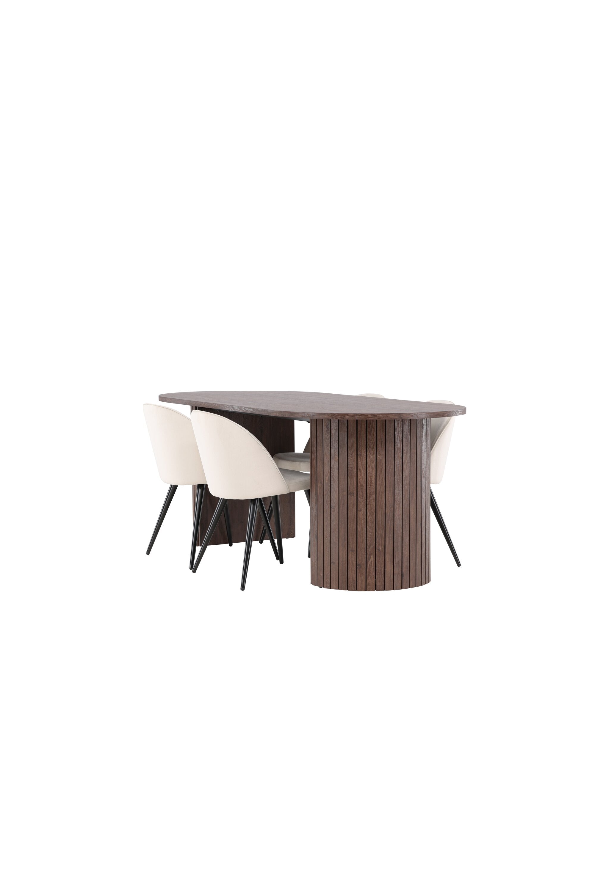 Härön Esstisch mit Velvet Stühlen in  präsentiert im Onlineshop von KAQTU Design AG. Esszimmerset ist von Venture Home