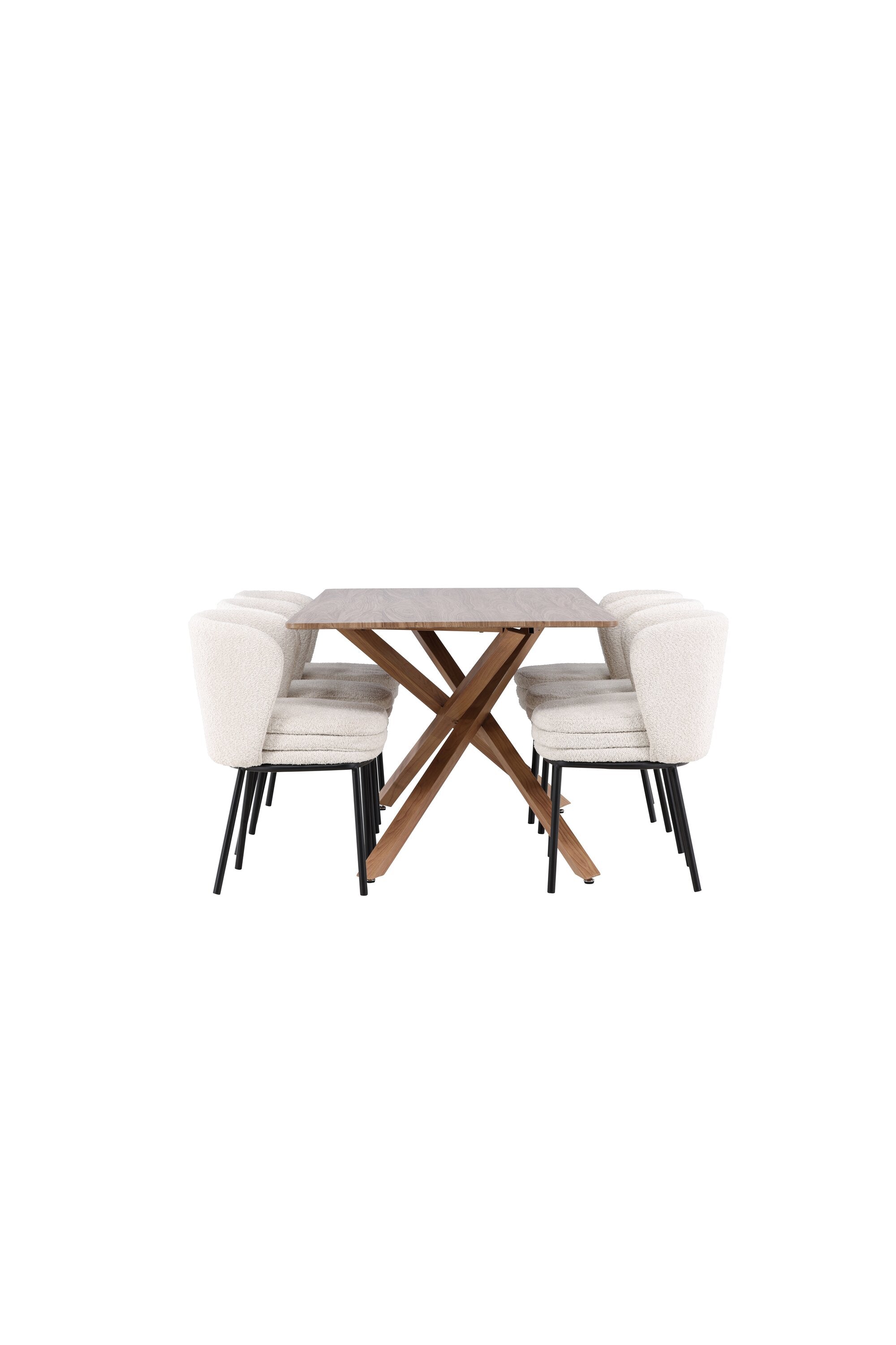 Piazza Esstisch mit Agnes Stühlen in  präsentiert im Onlineshop von KAQTU Design AG. Esszimmerset ist von Venture Home