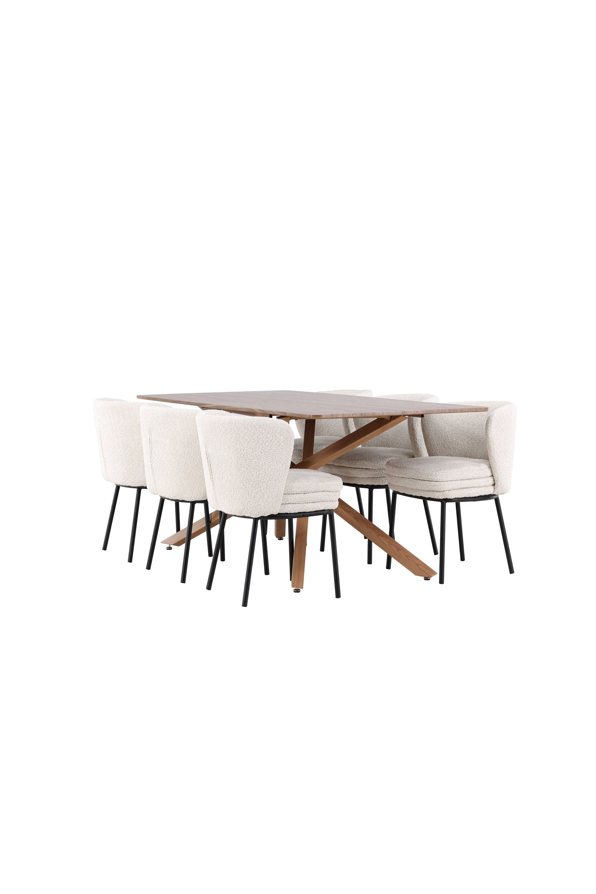 Piazza Esstisch mit Agnes Stühlen in  präsentiert im Onlineshop von KAQTU Design AG. Esszimmerset ist von Venture Home