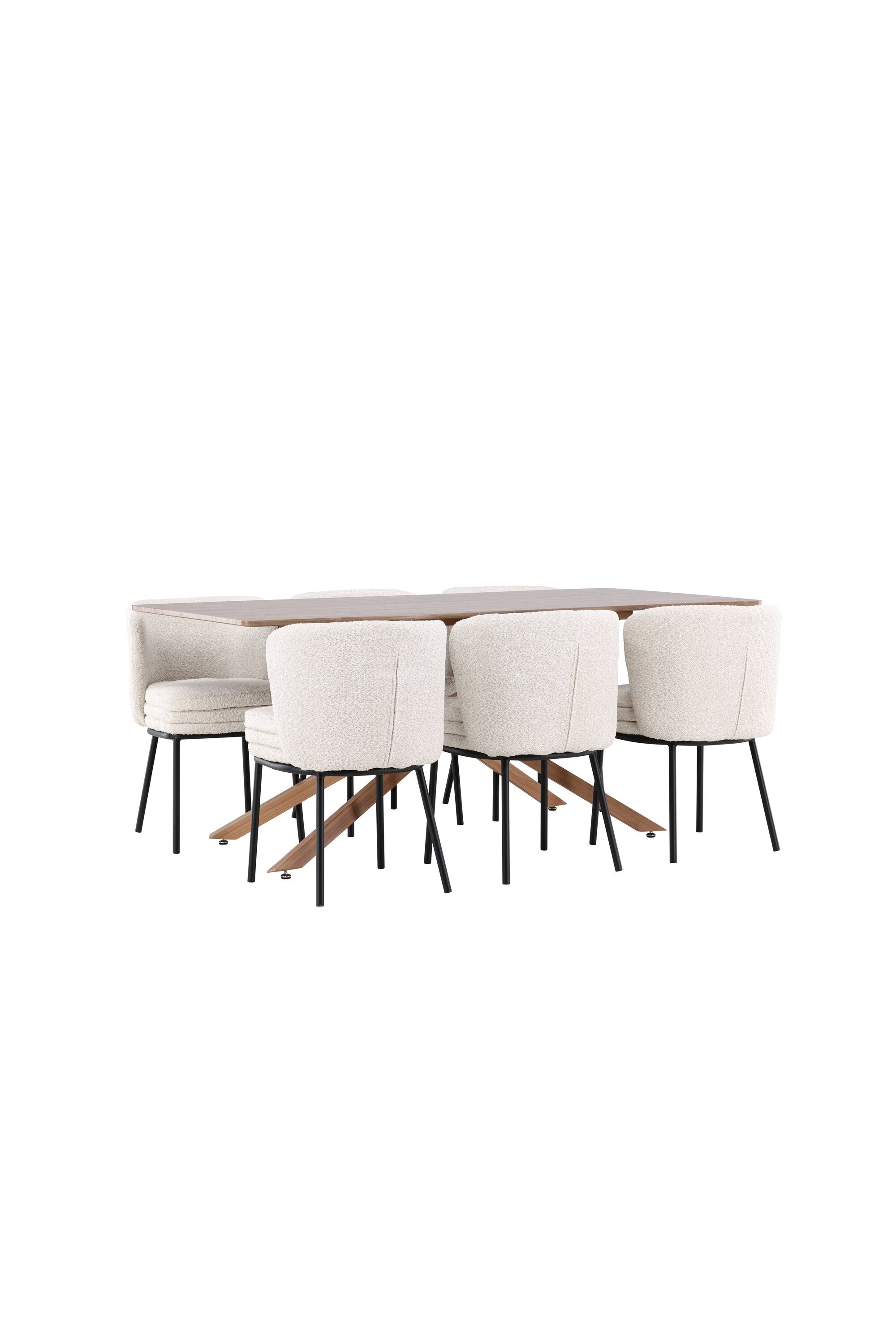 Piazza Esstisch mit Agnes Stühlen in  präsentiert im Onlineshop von KAQTU Design AG. Esszimmerset ist von Venture Home