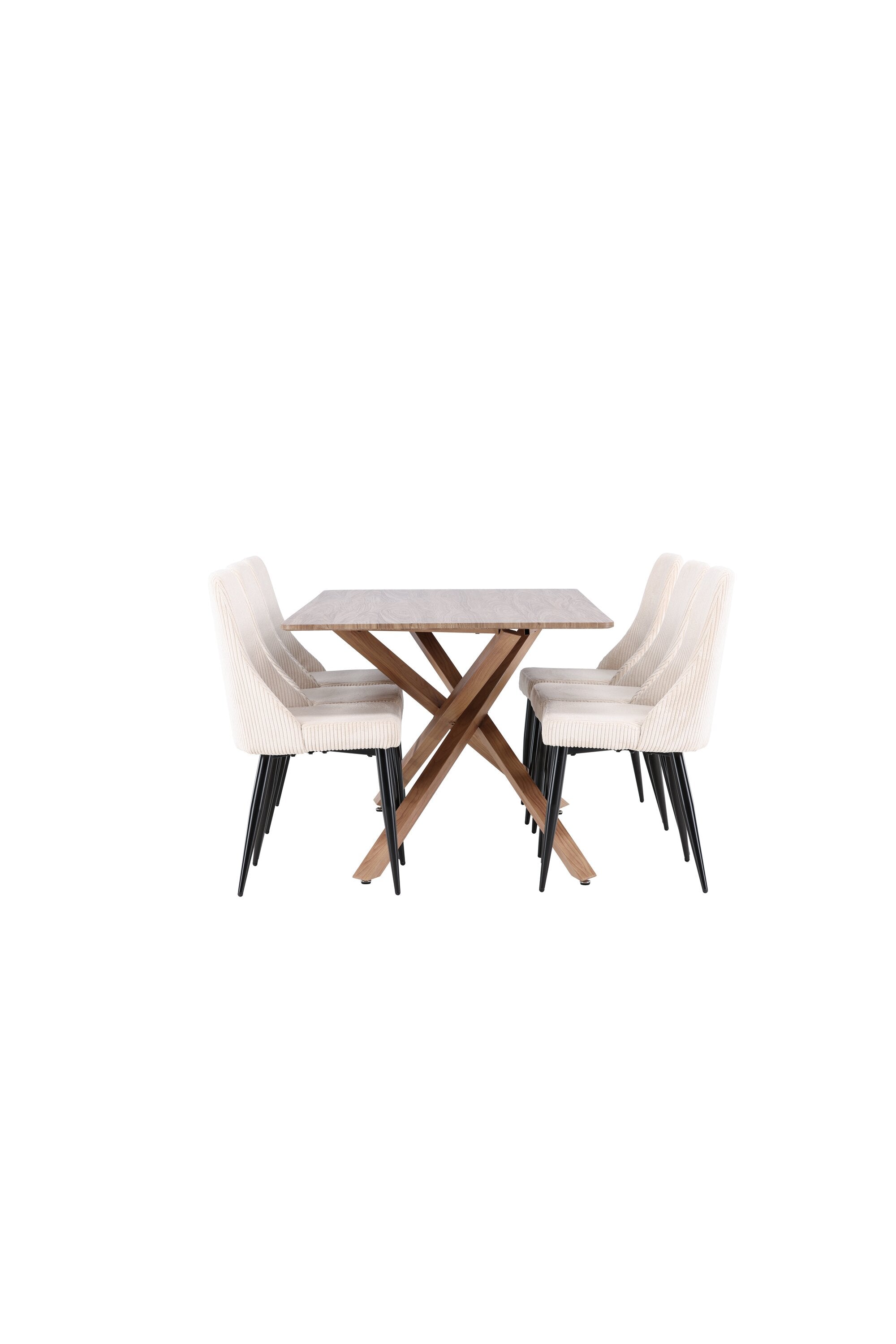 Piazza Esstisch mit Leone Stühlen in  präsentiert im Onlineshop von KAQTU Design AG. Esszimmerset ist von Venture Home