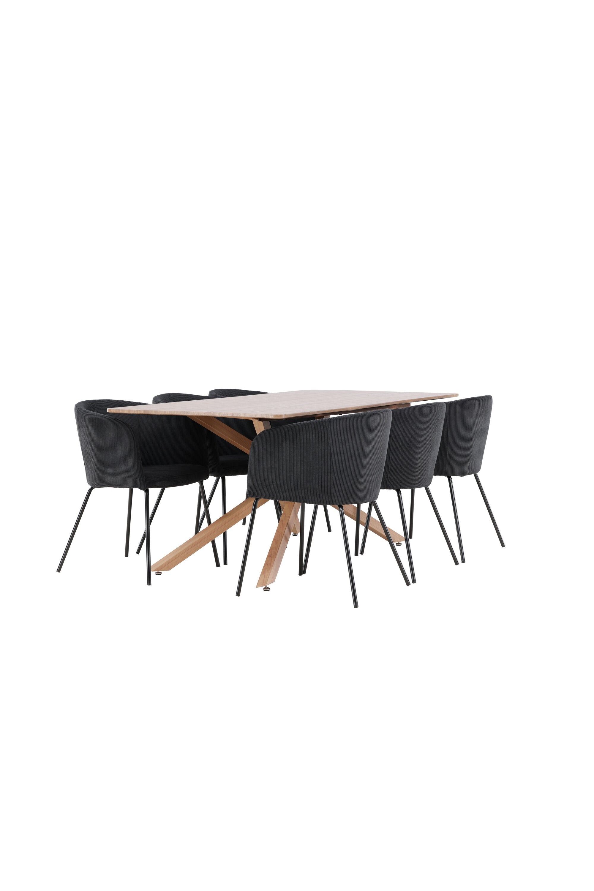 Piazza Esstisch mit Berit Stühlen in  präsentiert im Onlineshop von KAQTU Design AG. Esszimmerset ist von Venture Home