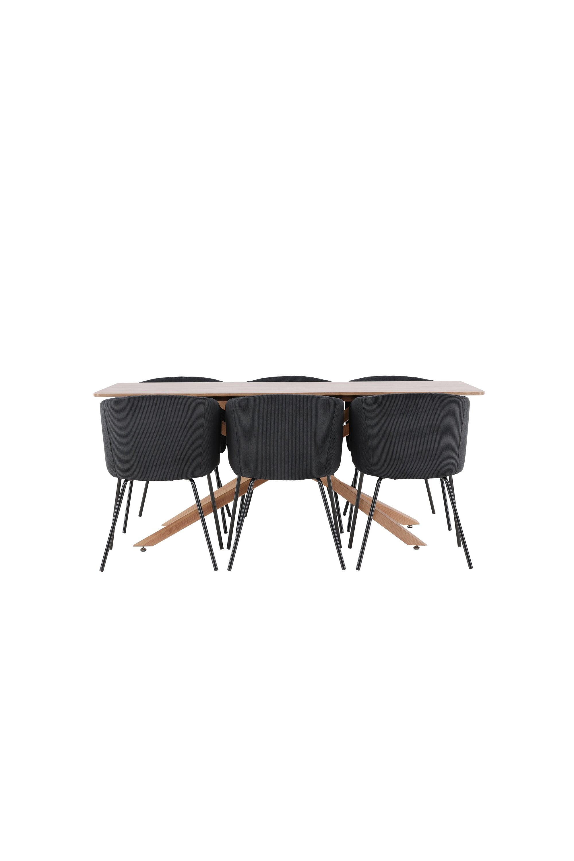 Piazza Esstisch mit Berit Stühlen in  präsentiert im Onlineshop von KAQTU Design AG. Esszimmerset ist von Venture Home