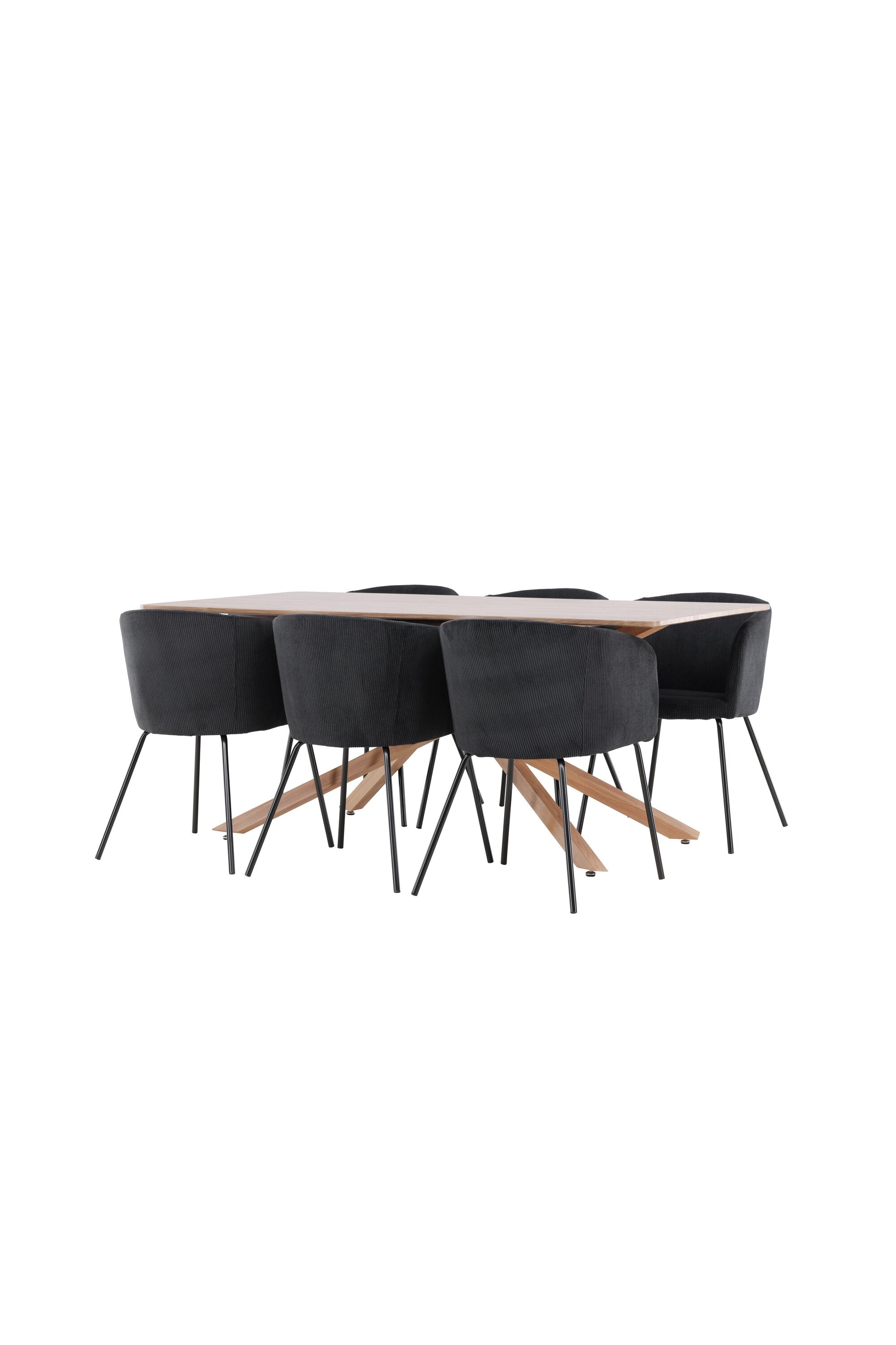 Piazza Esstisch mit Berit Stühlen in  präsentiert im Onlineshop von KAQTU Design AG. Esszimmerset ist von Venture Home