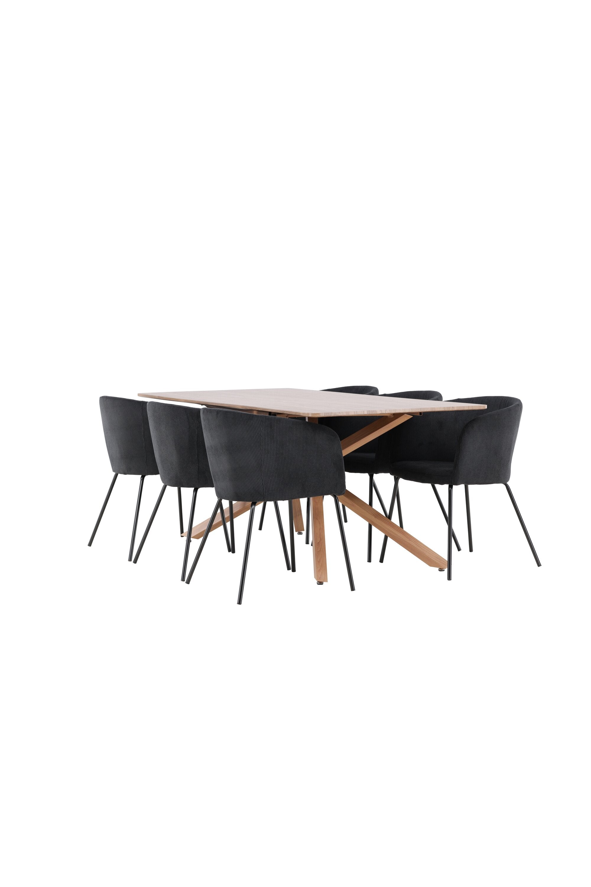 Piazza Esstisch mit Berit Stühlen in  präsentiert im Onlineshop von KAQTU Design AG. Esszimmerset ist von Venture Home