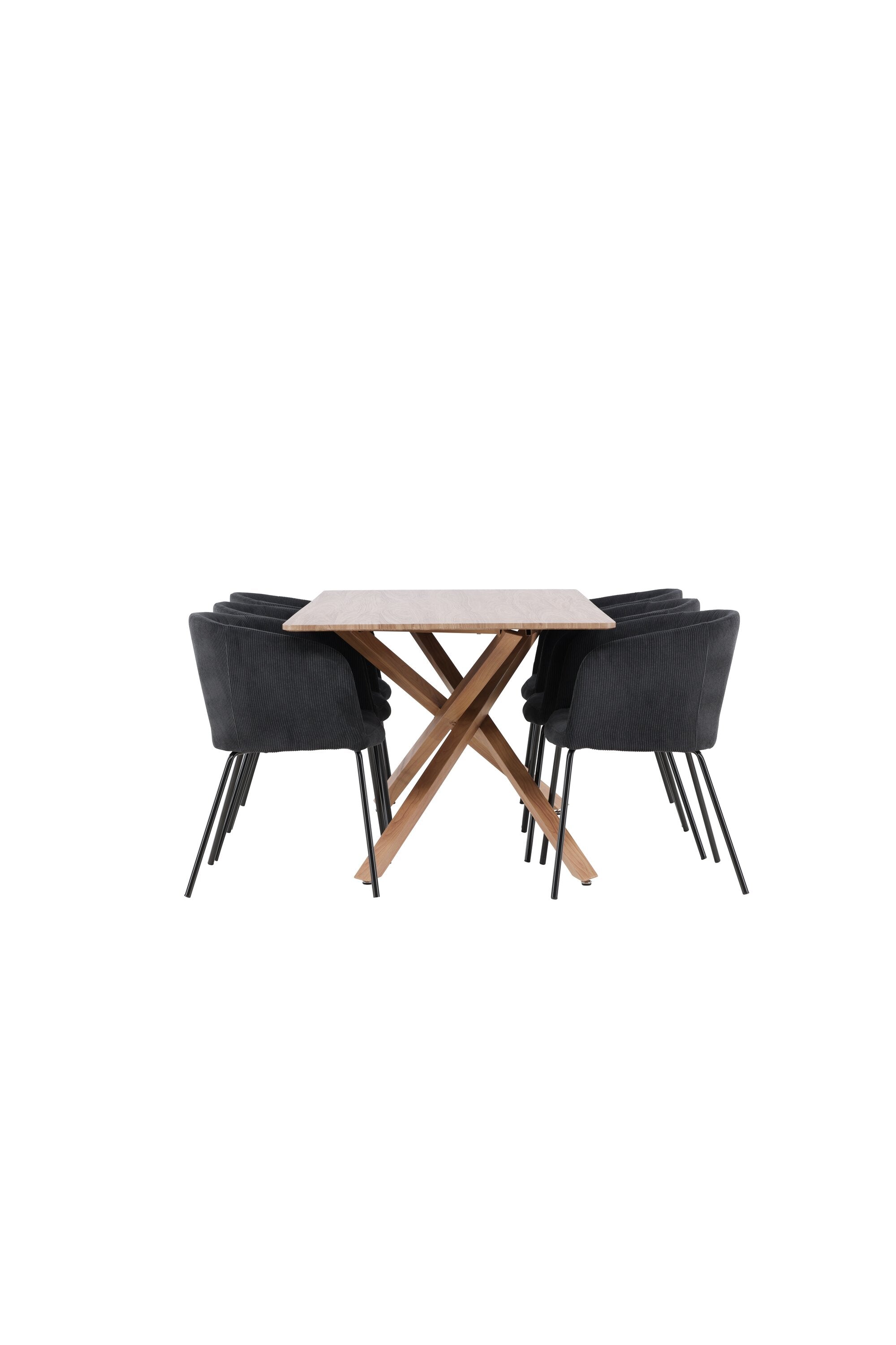 Piazza Esstisch mit Berit Stühlen in  präsentiert im Onlineshop von KAQTU Design AG. Esszimmerset ist von Venture Home