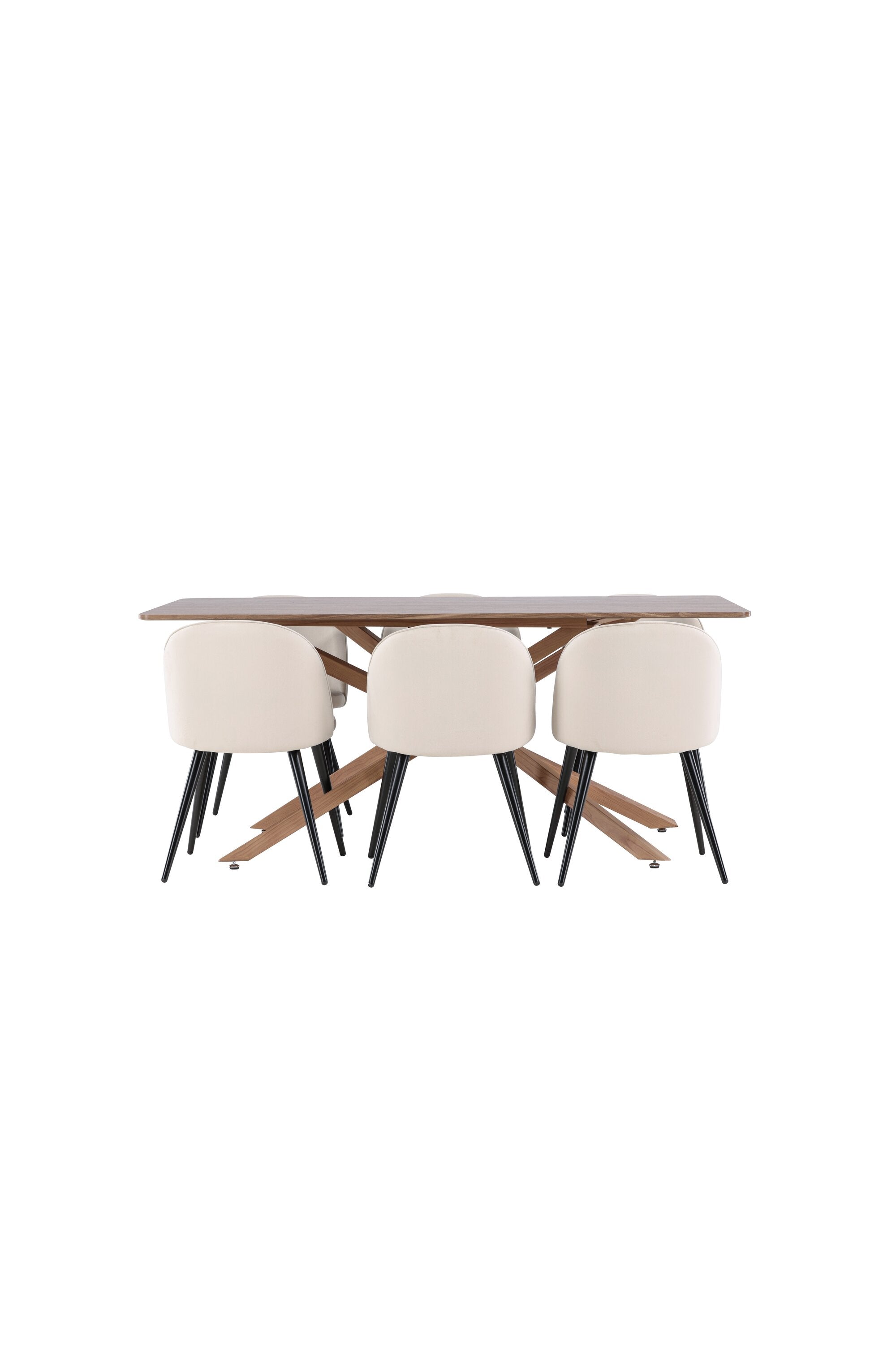 Piazza Esstisch mit Velvet Stühlen in  präsentiert im Onlineshop von KAQTU Design AG. Esszimmerset ist von Venture Home