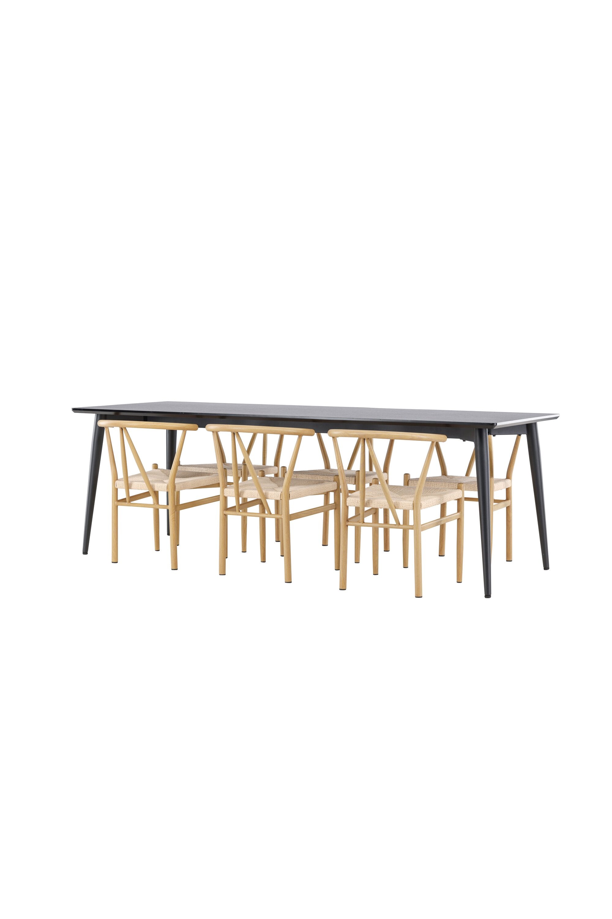 Ellis Esstisch mit Alfons Stühlen in  präsentiert im Onlineshop von KAQTU Design AG. Esszimmerset ist von Venture Home