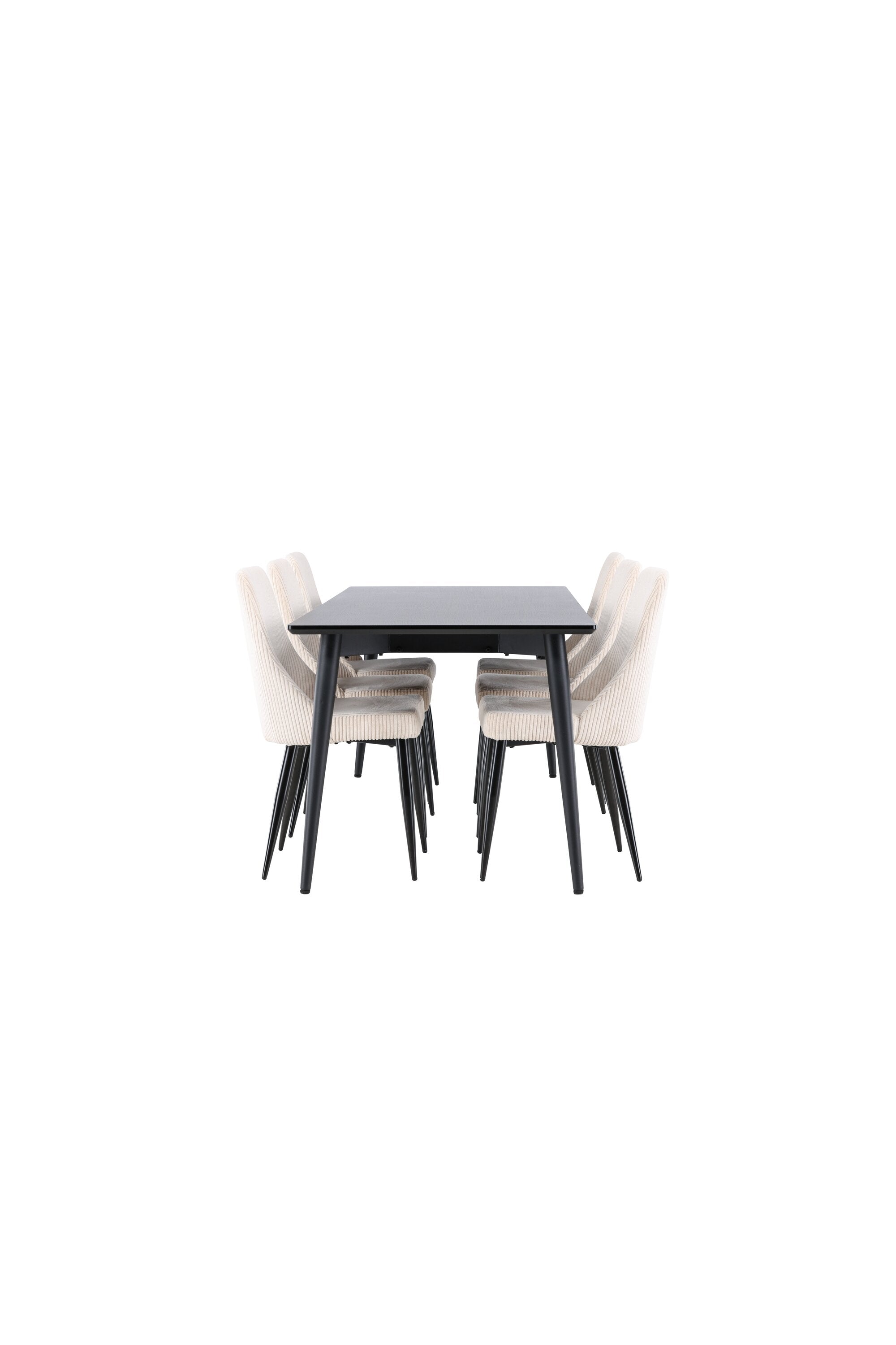 Ellis Esstisch mit Leone Stühlen in  präsentiert im Onlineshop von KAQTU Design AG. Esszimmerset ist von Venture Home