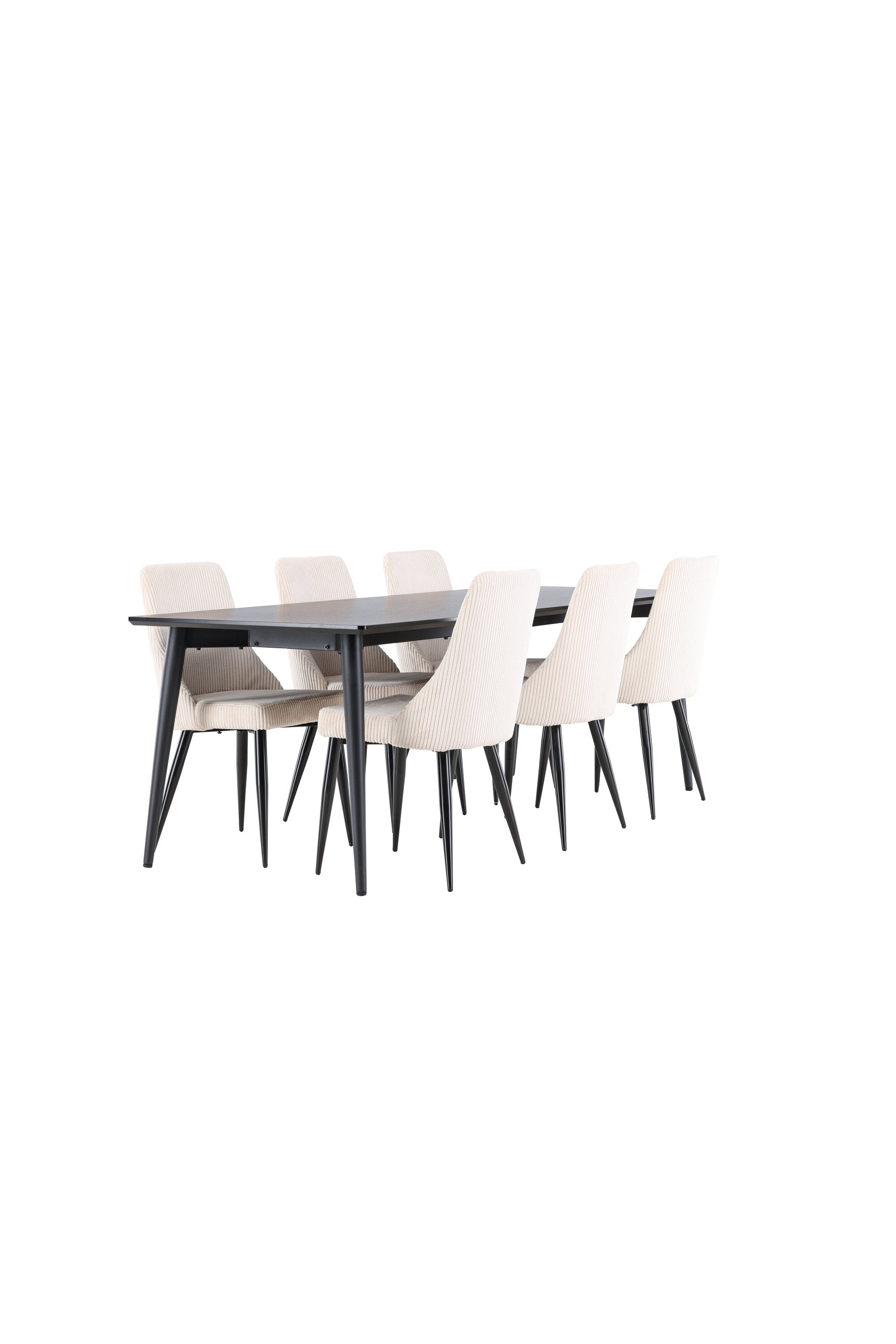 Ellis Esstisch mit Leone Stühlen in  präsentiert im Onlineshop von KAQTU Design AG. Esszimmerset ist von Venture Home