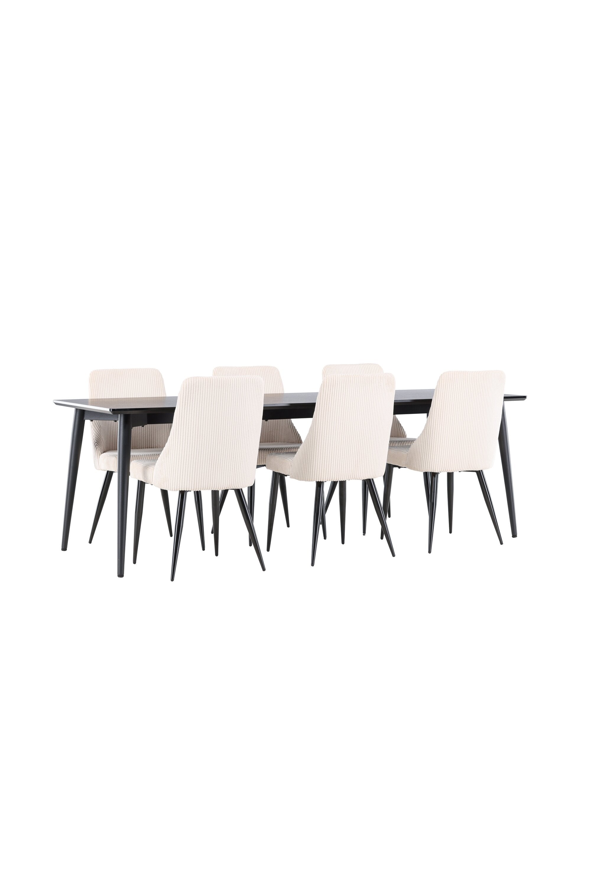 Ellis Esstisch mit Leone Stühlen in  präsentiert im Onlineshop von KAQTU Design AG. Esszimmerset ist von Venture Home