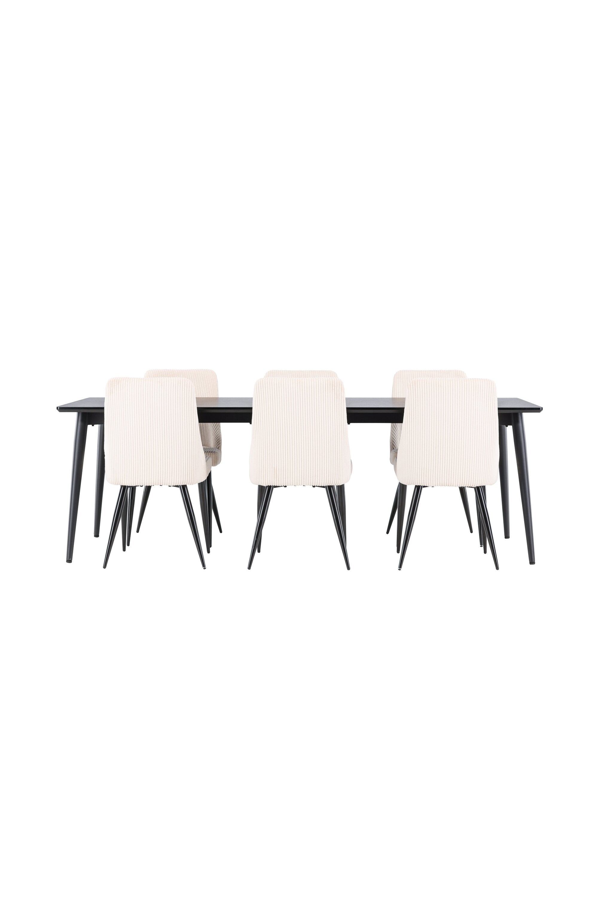 Ellis Esstisch mit Leone Stühlen in  präsentiert im Onlineshop von KAQTU Design AG. Esszimmerset ist von Venture Home
