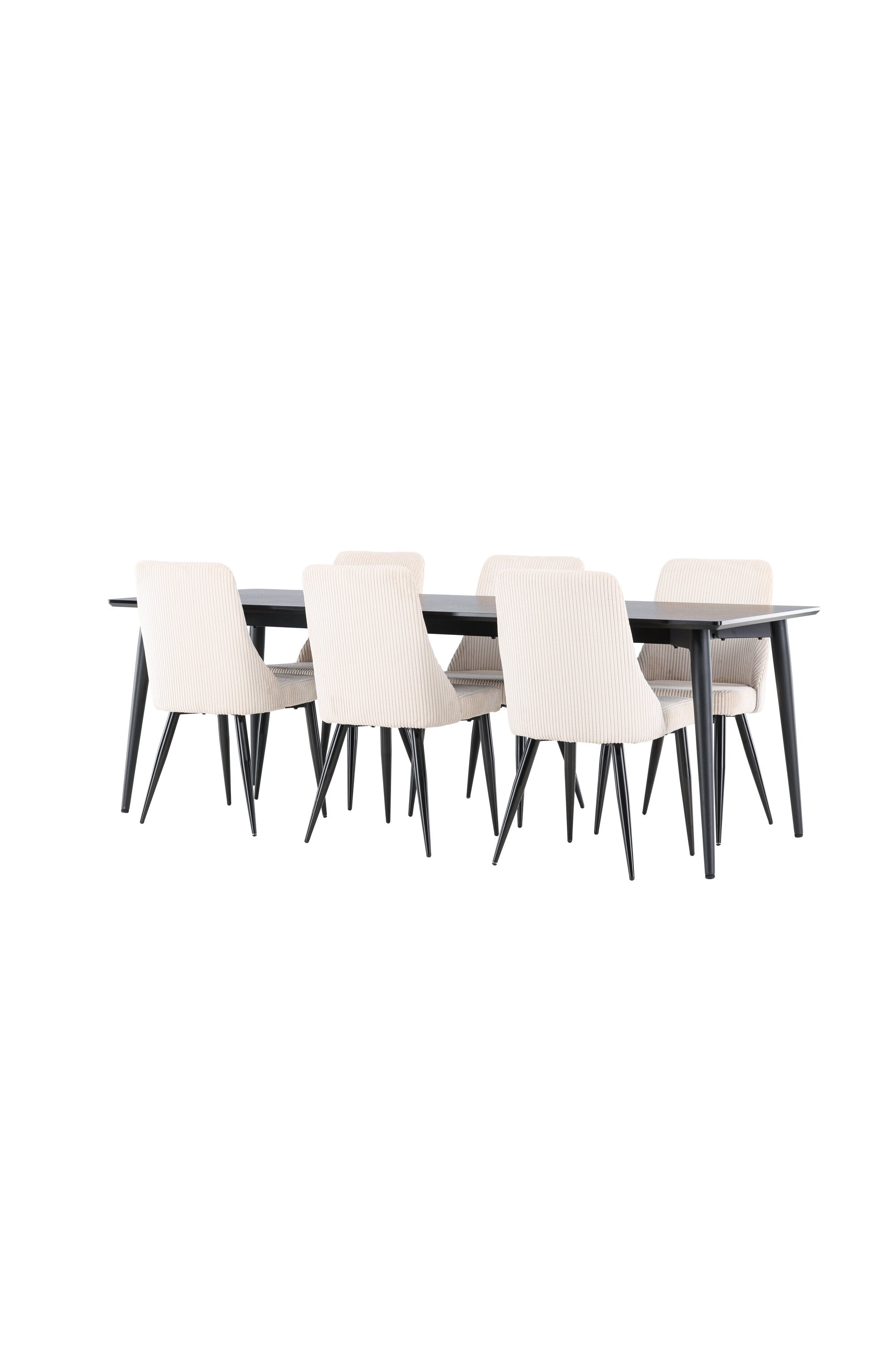 Ellis Esstisch mit Leone Stühlen in  präsentiert im Onlineshop von KAQTU Design AG. Esszimmerset ist von Venture Home