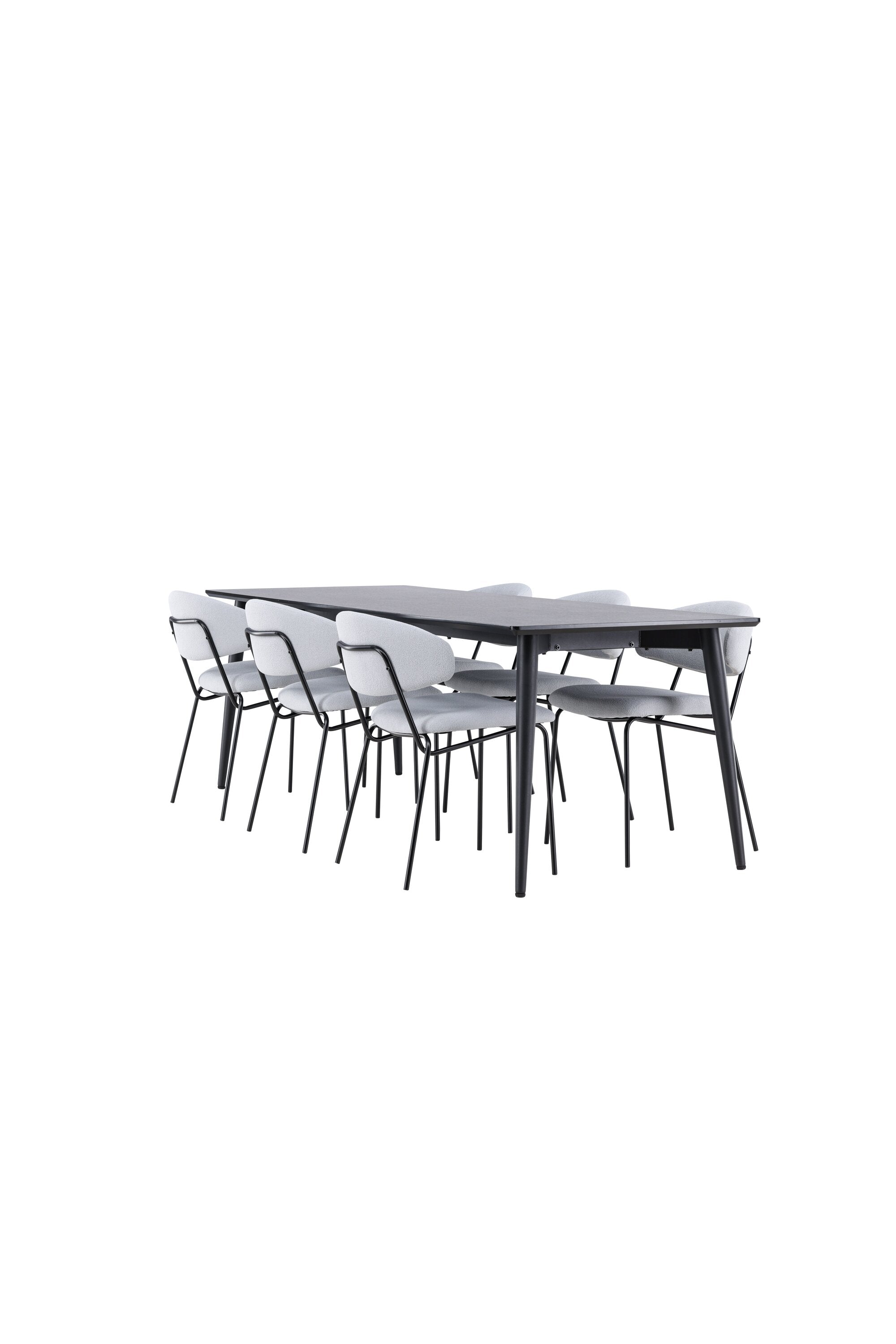 Ellis Esstisch mit Chico Stühlen in  präsentiert im Onlineshop von KAQTU Design AG. Esszimmerset ist von Venture Home