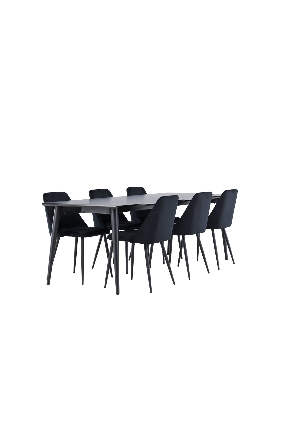 Esstisch Ellis mit Night Stühlen in Schwarz präsentiert im Onlineshop von KAQTU Design AG. Esszimmerset ist von Venture Home