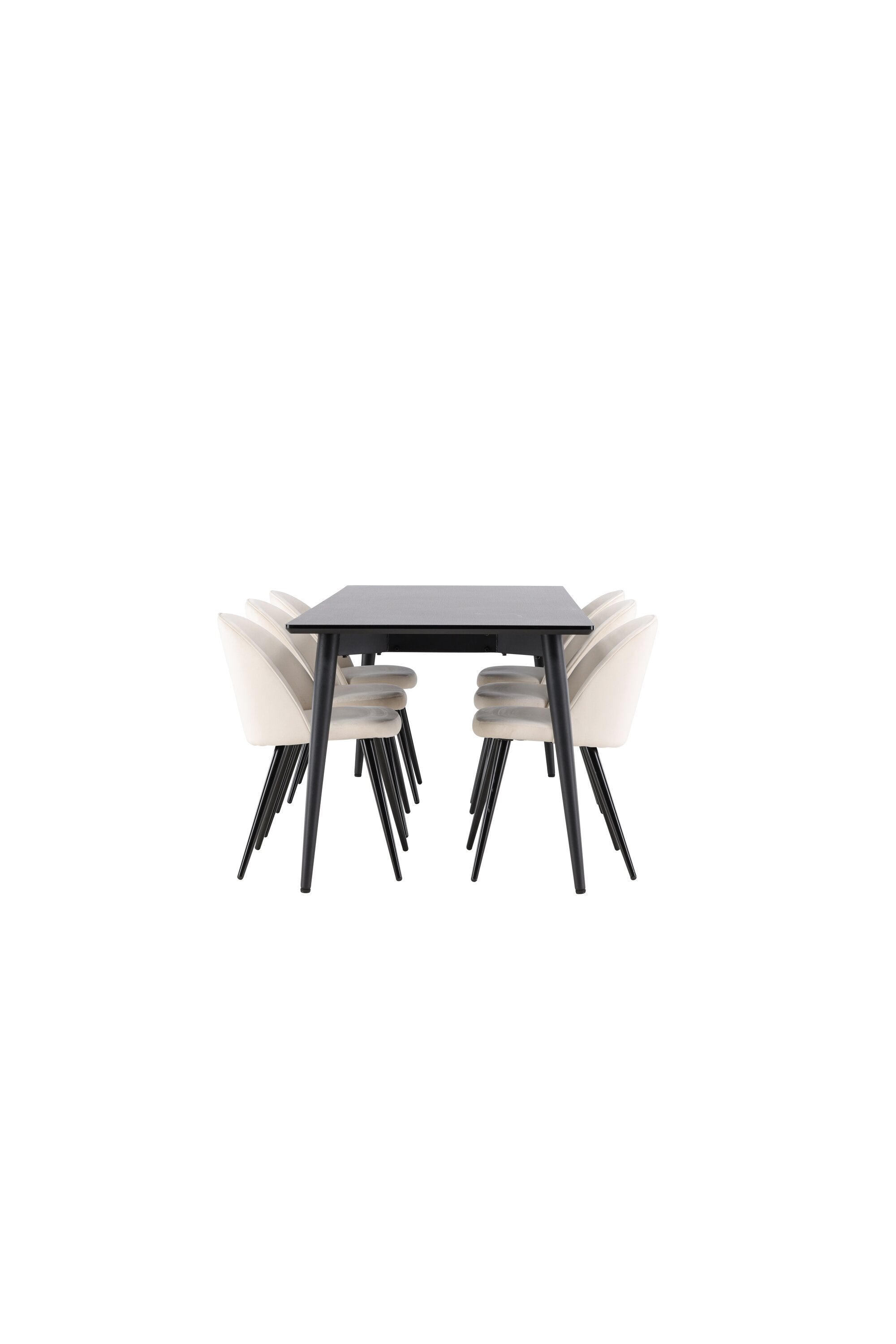 Ellis Esstisch mit Velvet Stühlen in  präsentiert im Onlineshop von KAQTU Design AG. Esszimmerset ist von Venture Home