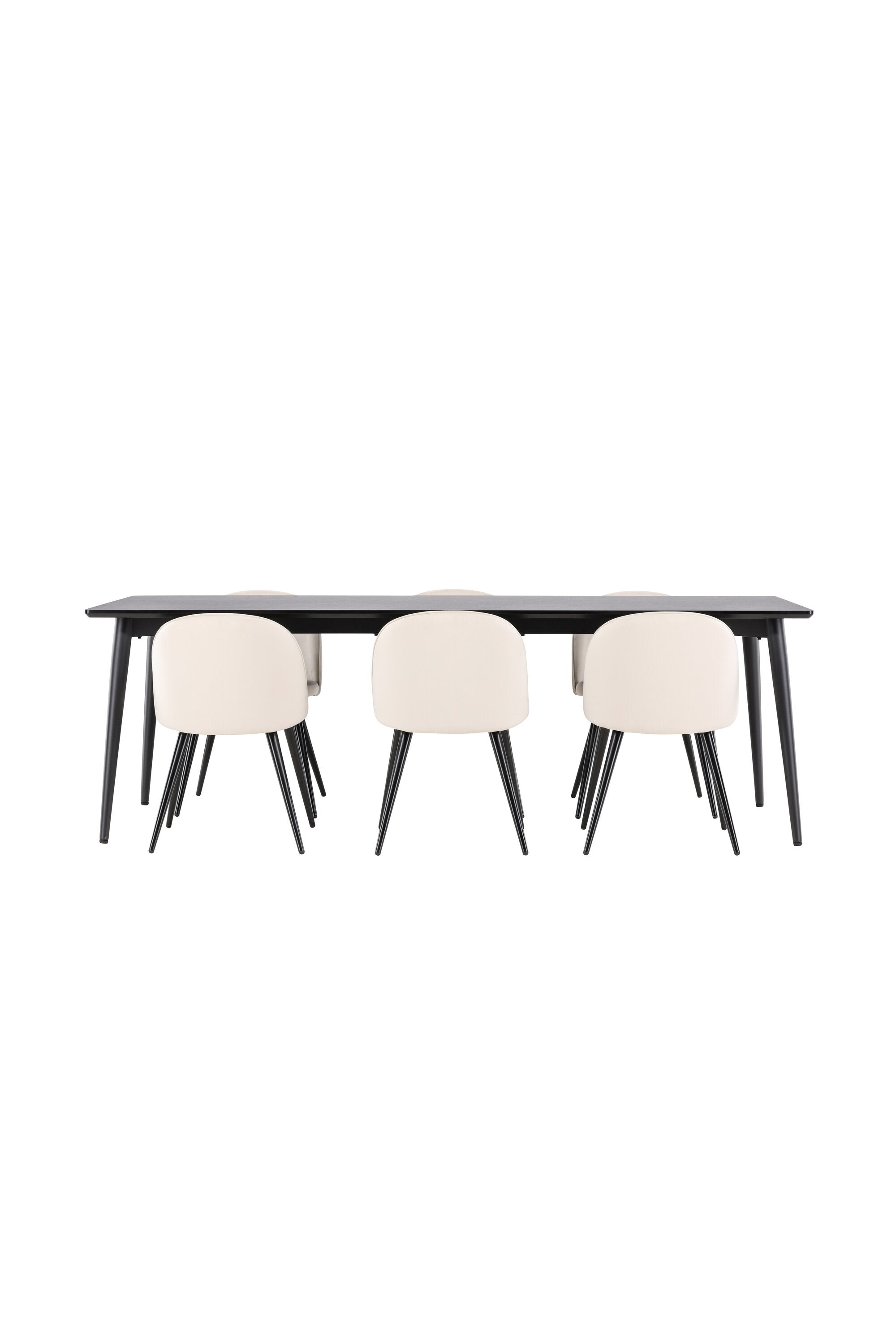 Ellis Esstisch mit Velvet Stühlen in  präsentiert im Onlineshop von KAQTU Design AG. Esszimmerset ist von Venture Home
