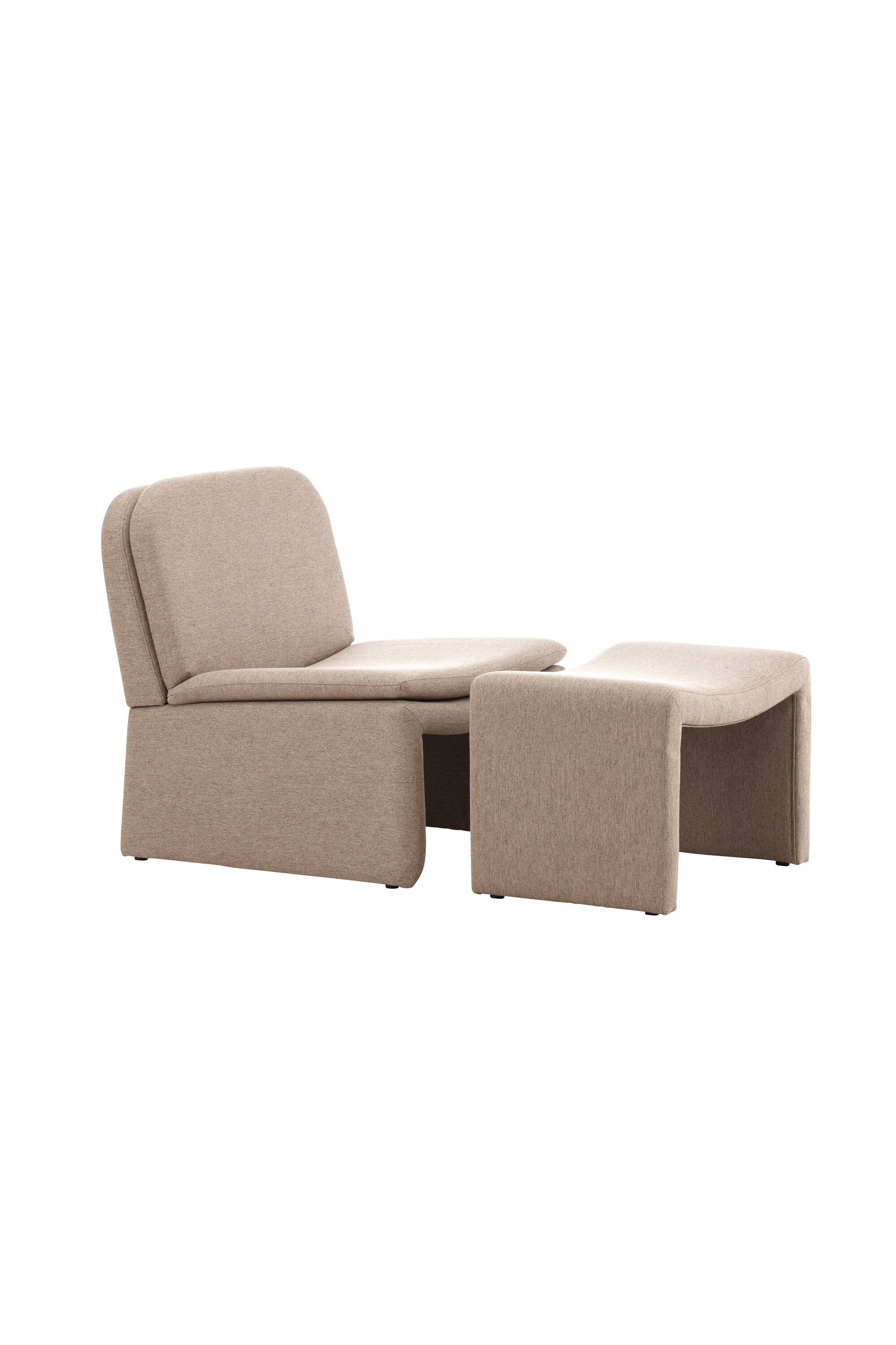 Bonn Sessel + Ottoman in Braun präsentiert im Onlineshop von KAQTU Design AG. Sessel ist von Venture Home